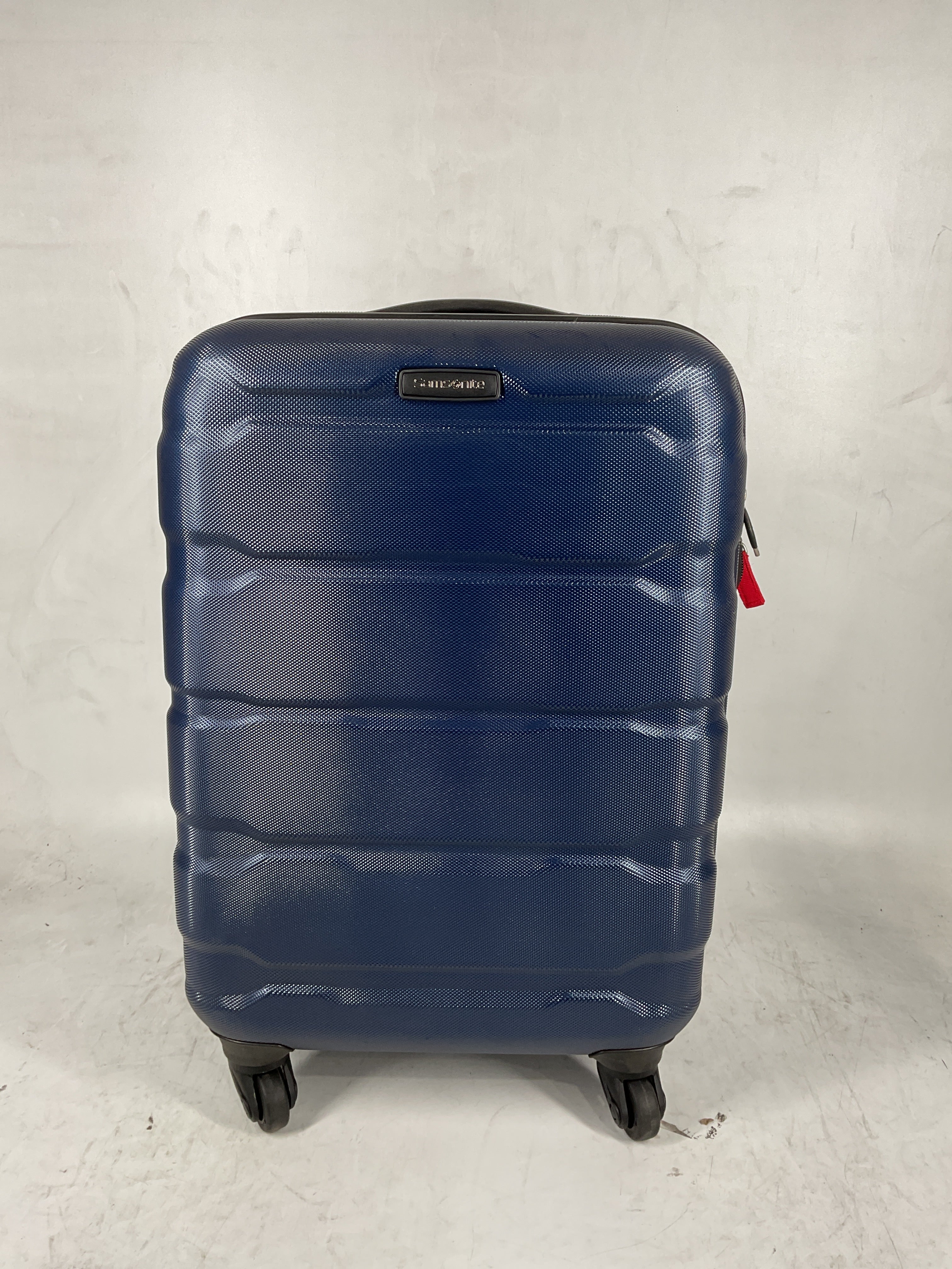 Samsonite Omni Pc Hardside Expandable Luggage with Spinner Wheels Navy Carry On 20 Inch U38