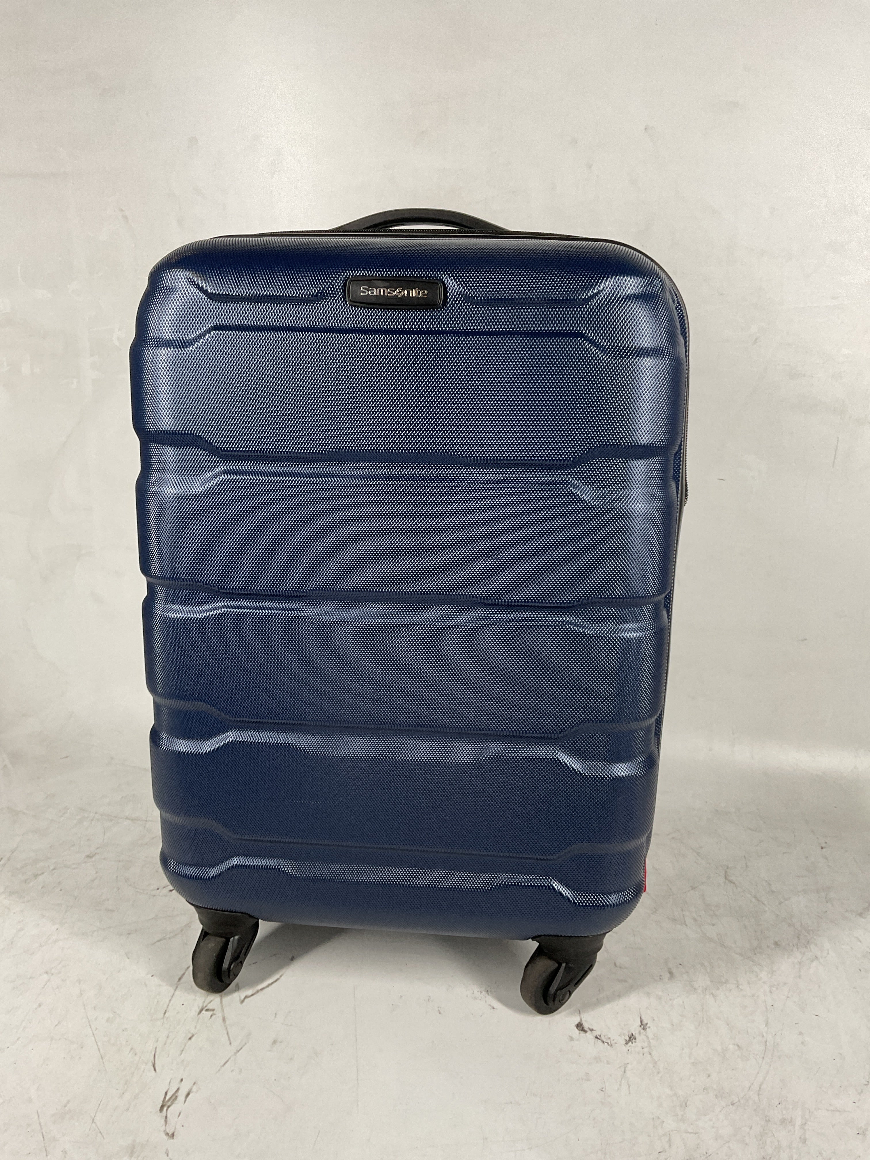 Samsonite Omni Pc Hardside Expandable Luggage with Spinner Wheels Navy Carry On 20 Inch U42