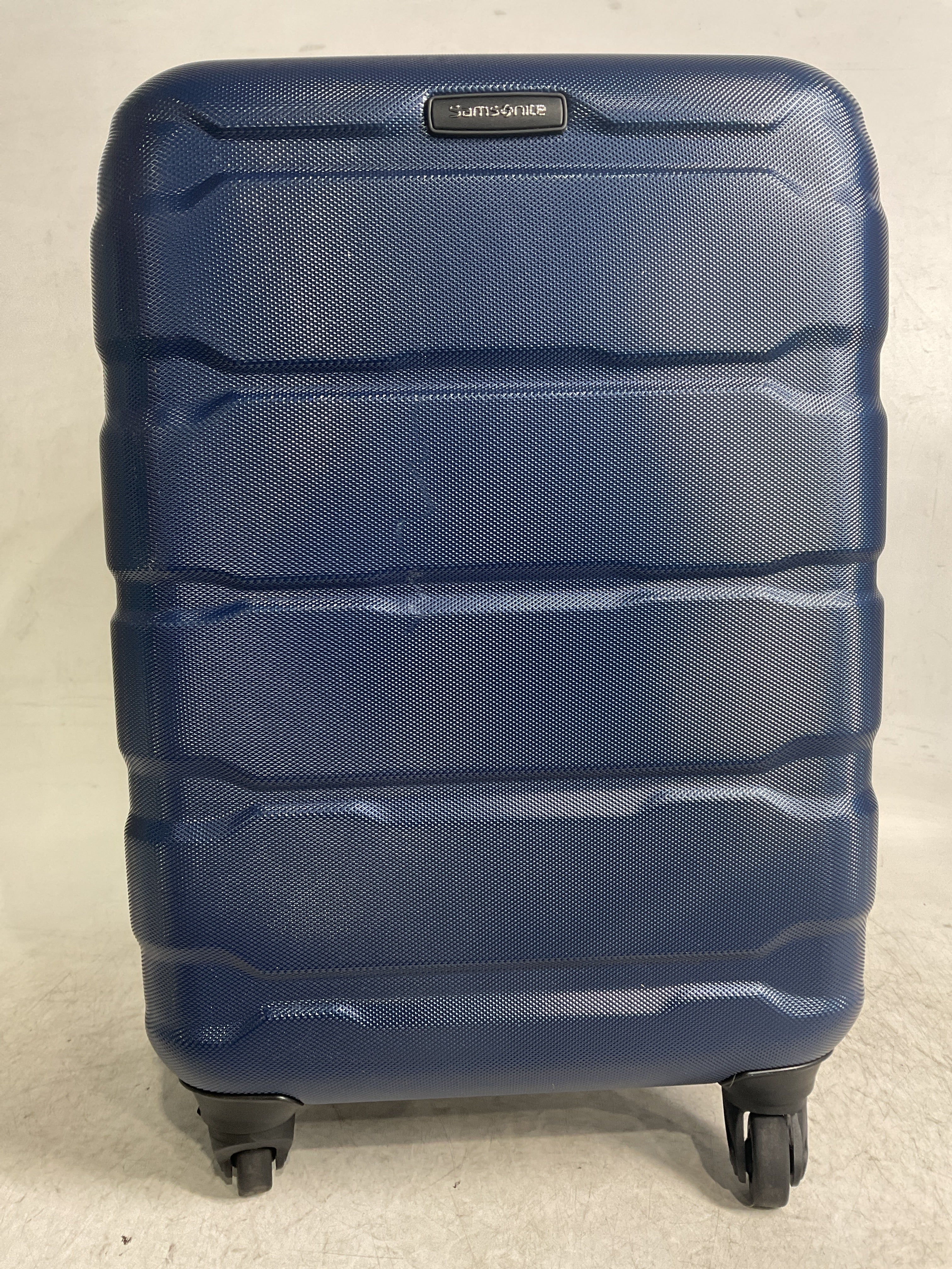 Samsonite Omni Pc Hardside Expandable Luggage with Spinner Wheels ( Navy , Carry-On 20-Inch ) Navy Carry On 20 Inch U64