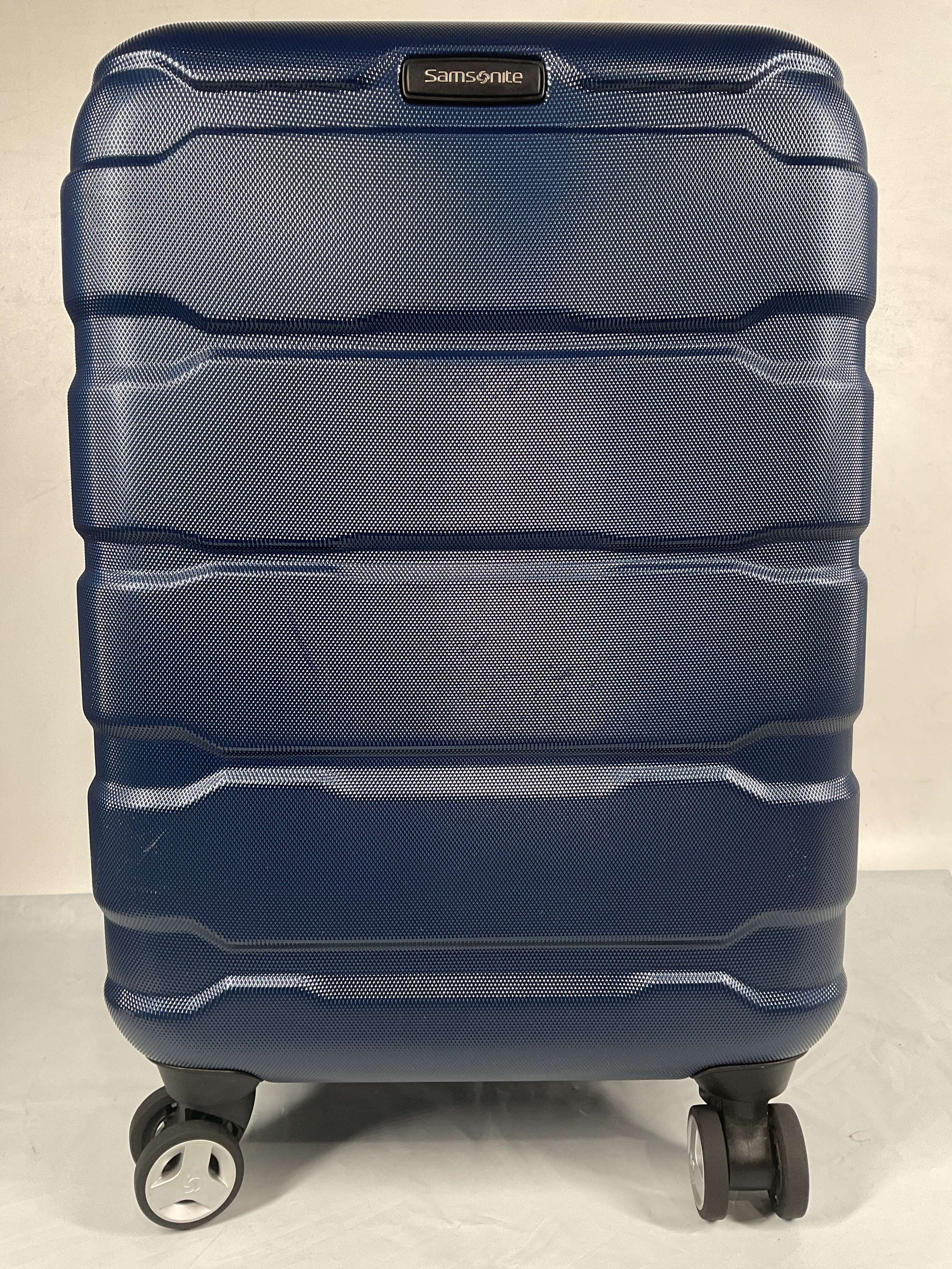 Samsonite Omni Pc Hardside Expandable Luggage with Spinner Wheels ( Navy , Carry-On 20-Inch ) Navy Carry On 20 Inch U75