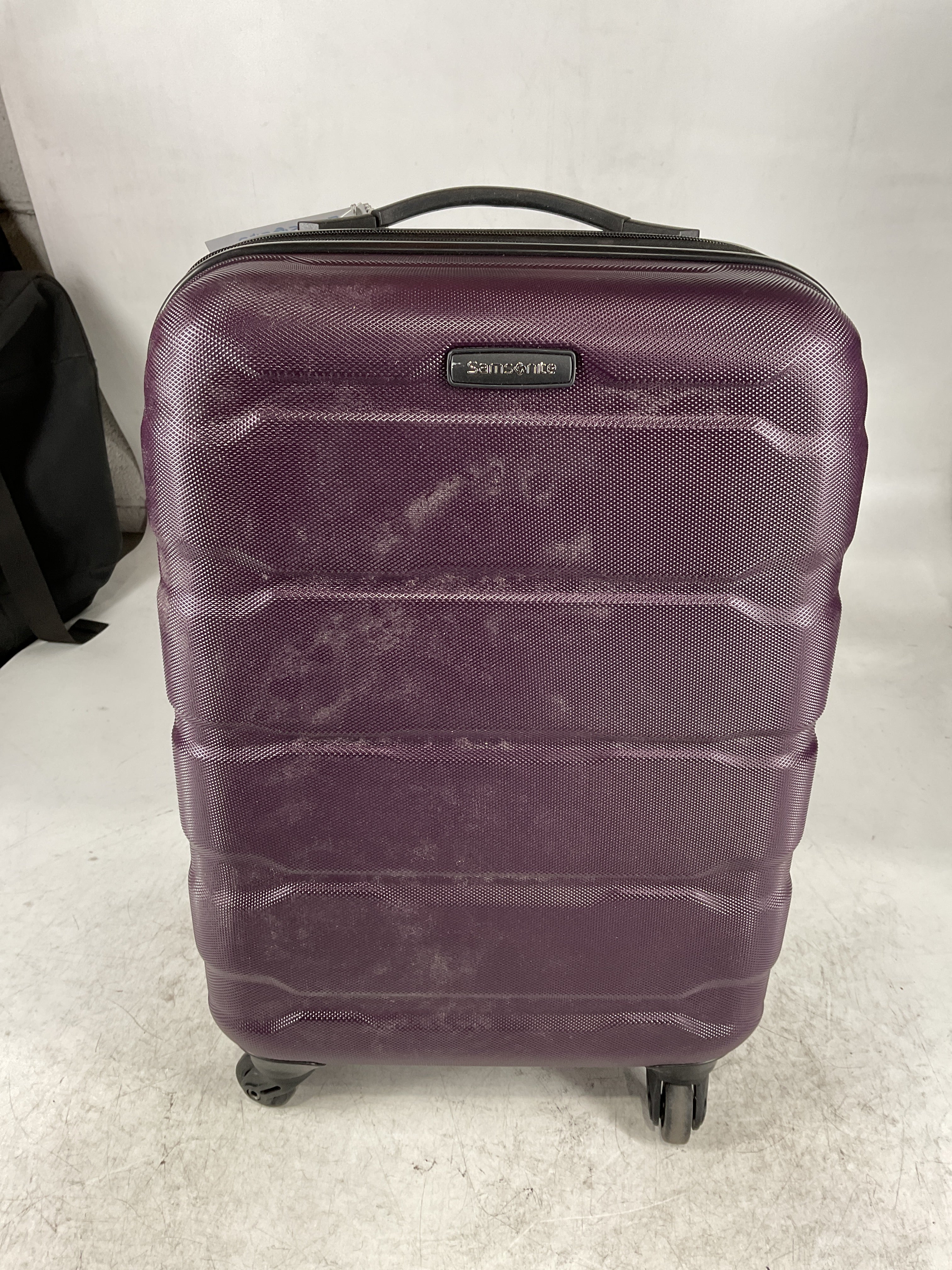 Samsonite Omni Pc Hardside Expandable Luggage with Spinner Wheels Purple Carry On 20 Inch U20