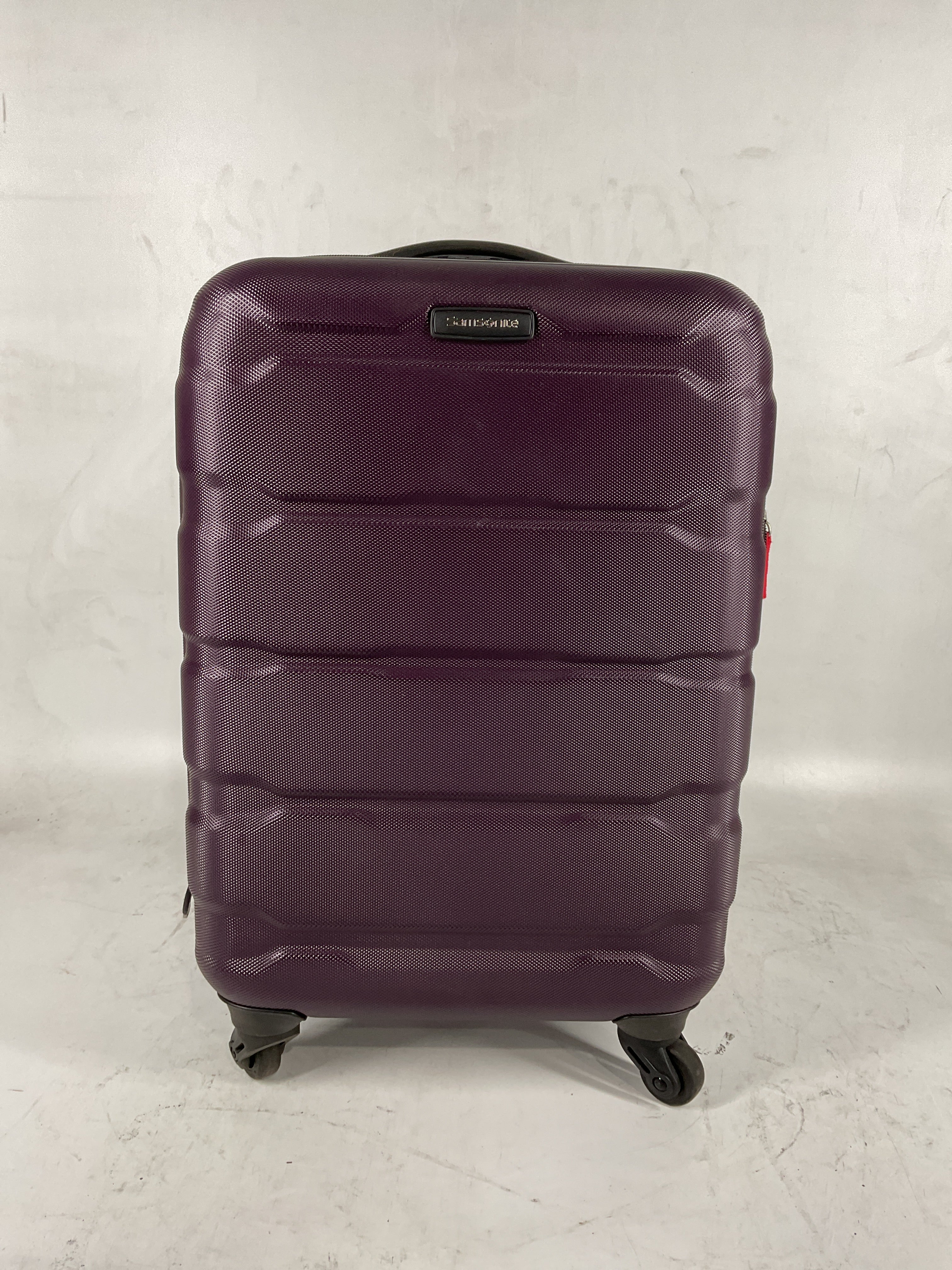 Samsonite Omni Pc Hardside Expandable Luggage with Spinner Wheels Purple Carry On 20 Inch U22