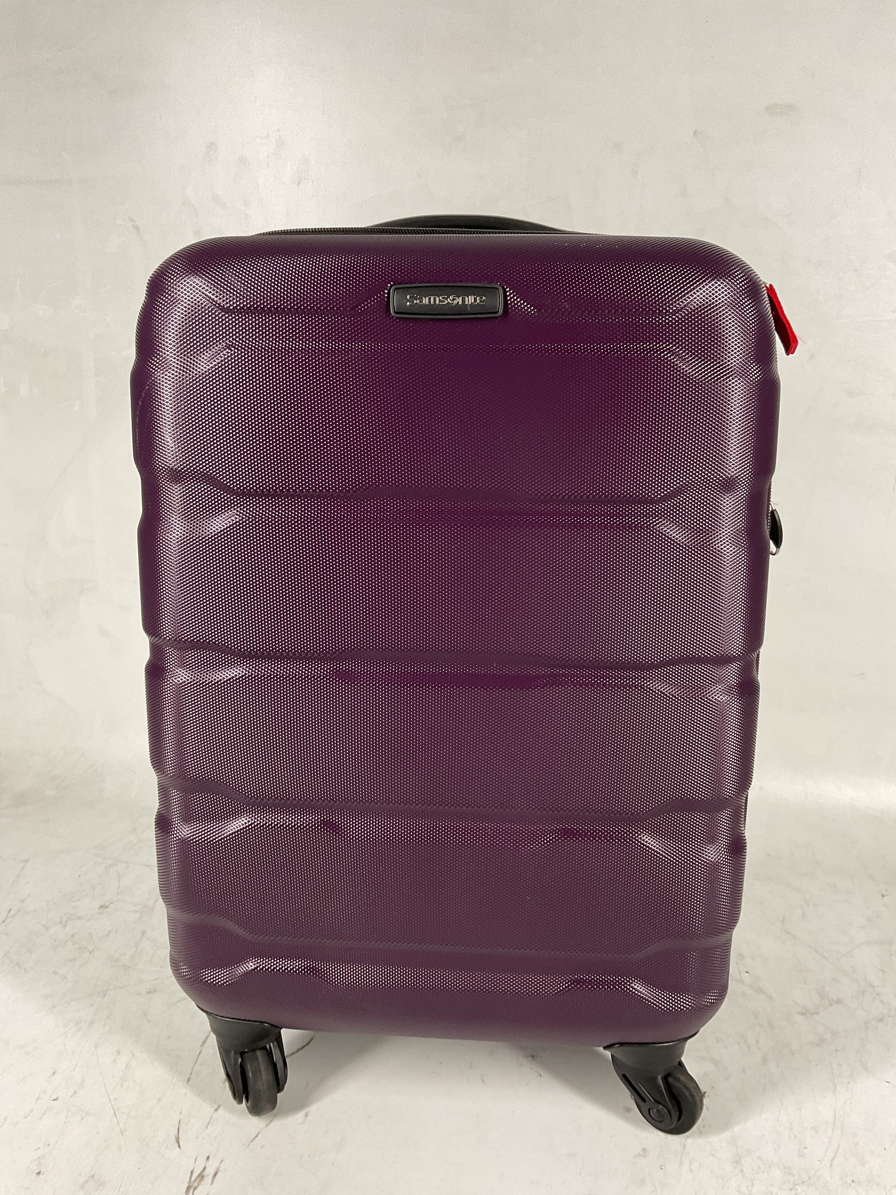 Samsonite Omni Pc Hardside Expandable Luggage with Spinner Wheels Purple Carry On 20 Inch U25