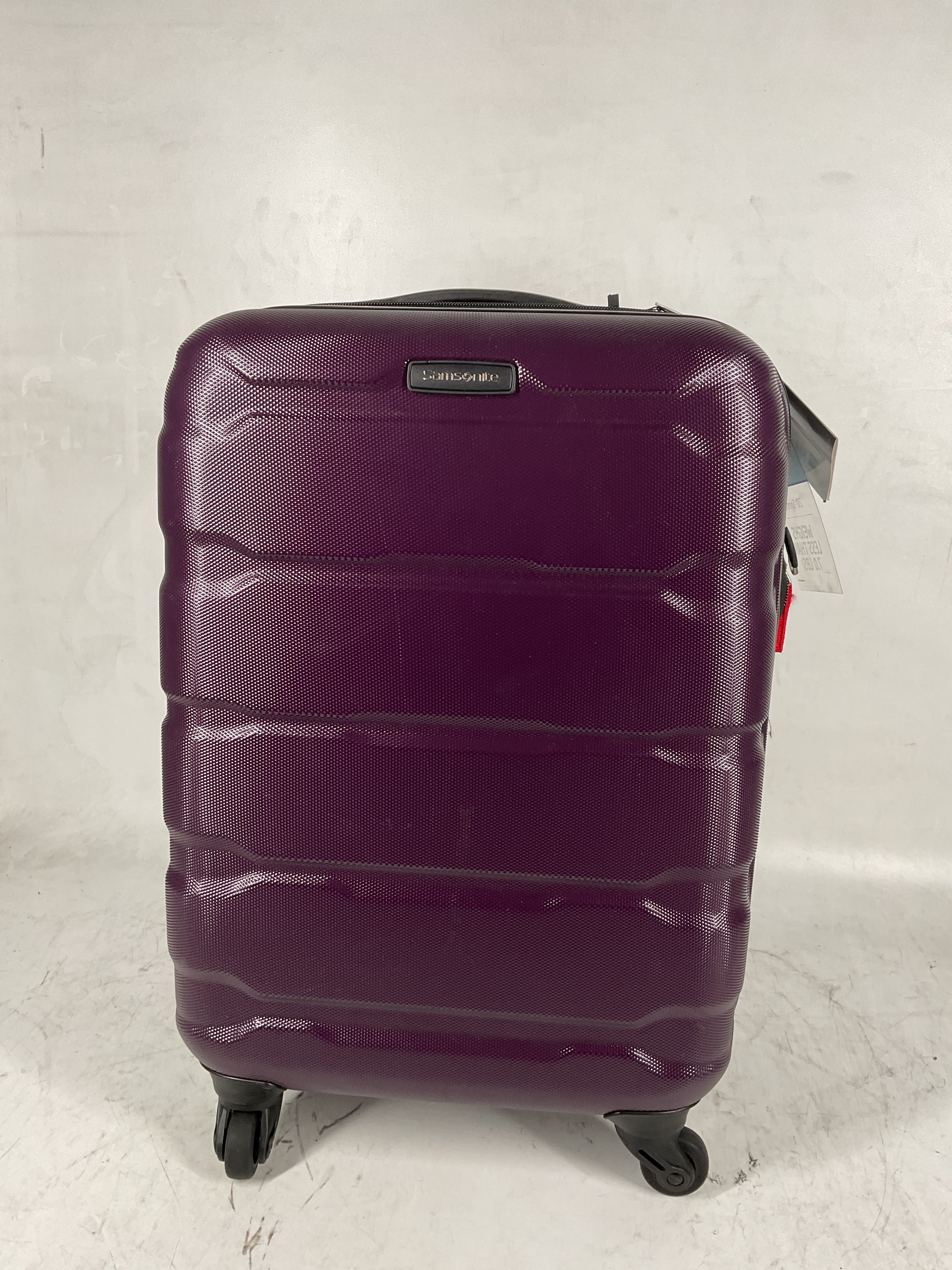 Samsonite Omni Pc Hardside Expandable Luggage with Spinner Wheels Purple Carry On 20 Inch U26