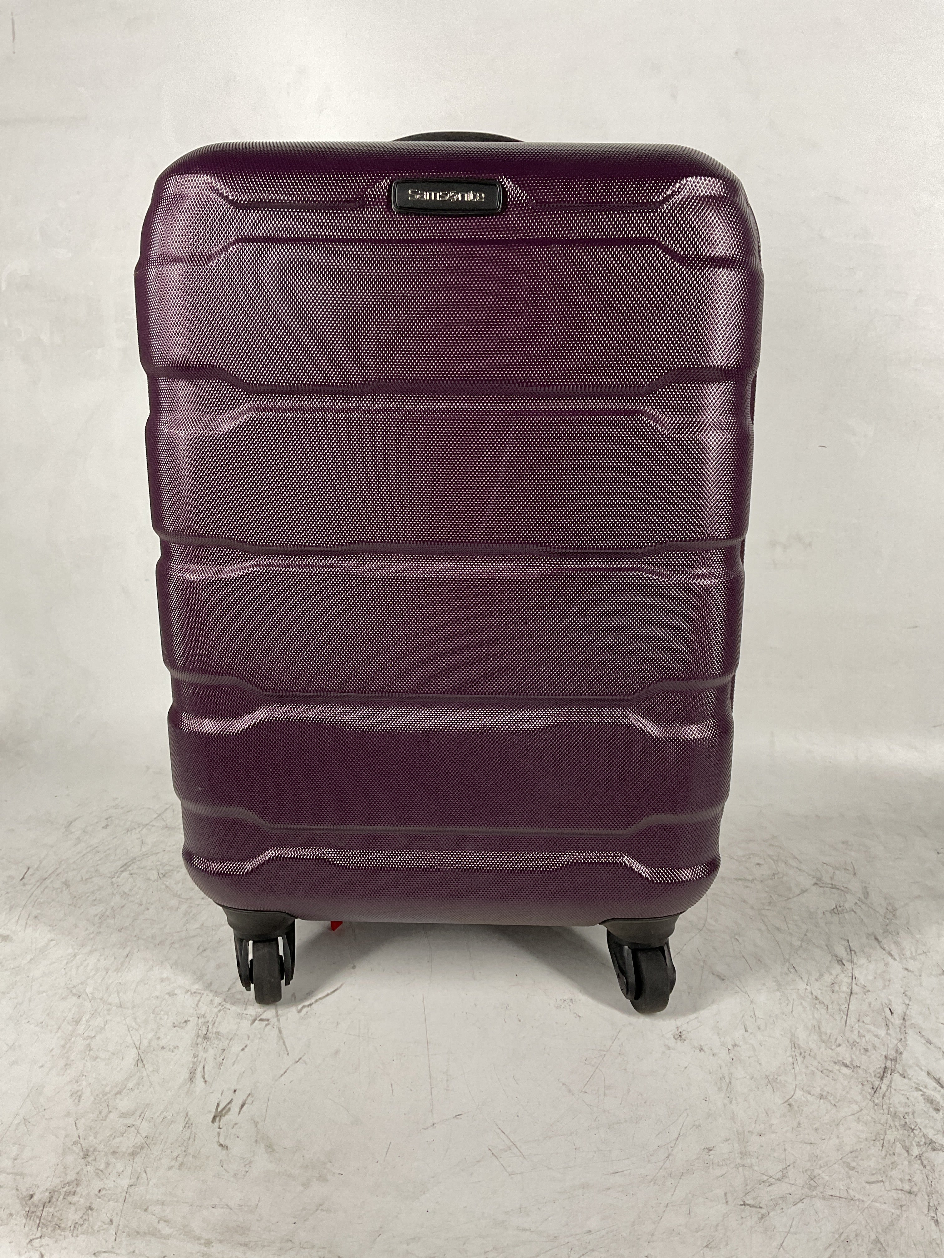 Samsonite Omni Pc Hardside Expandable Luggage with Spinner Wheels Purple Carry On 20 Inch U30