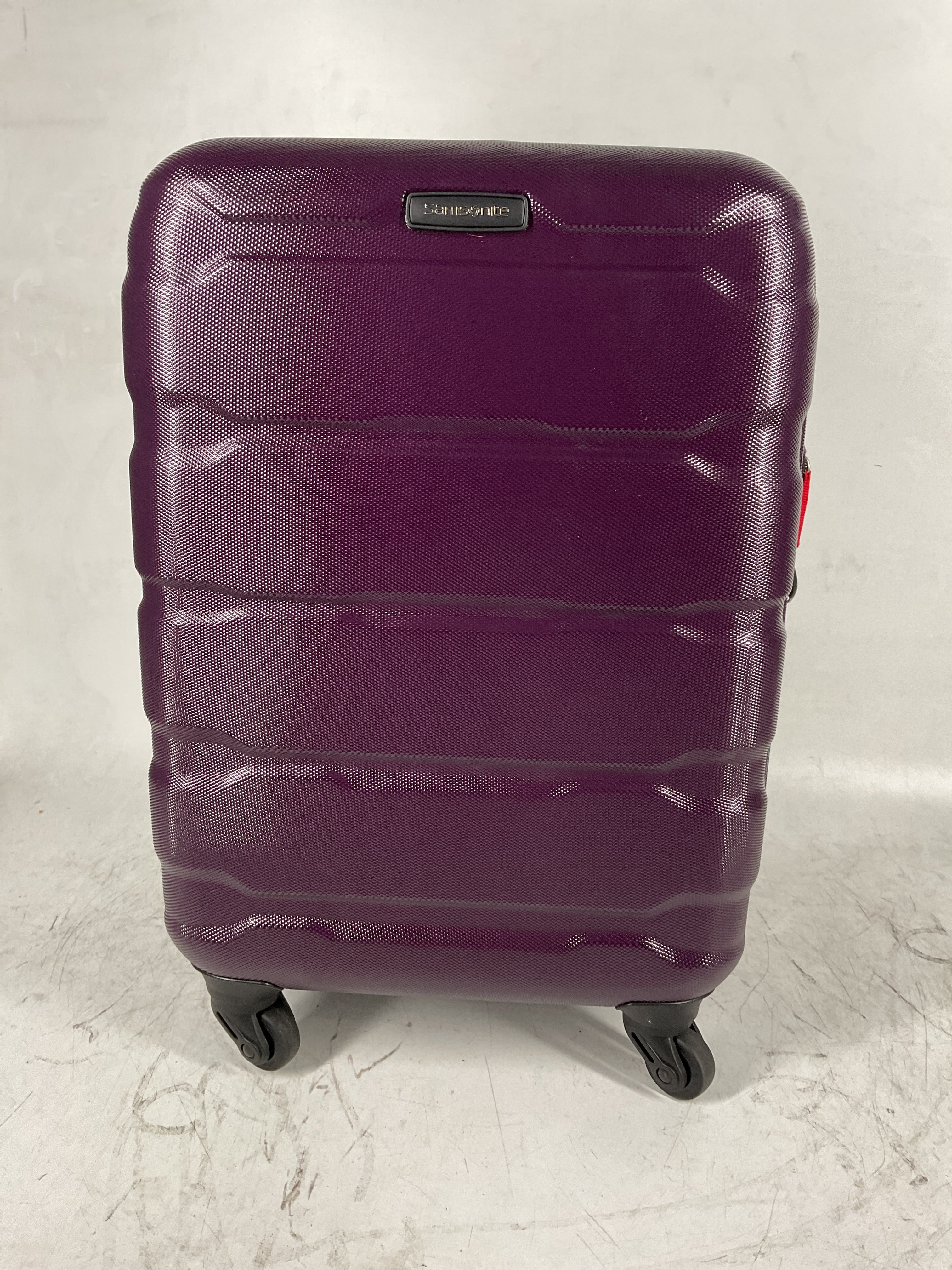 Samsonite Omni Pc Hardside Expandable Luggage with Spinner Wheels ( Purple , Carry-On 20-Inch ) Purple Carry On 20 Inch U32