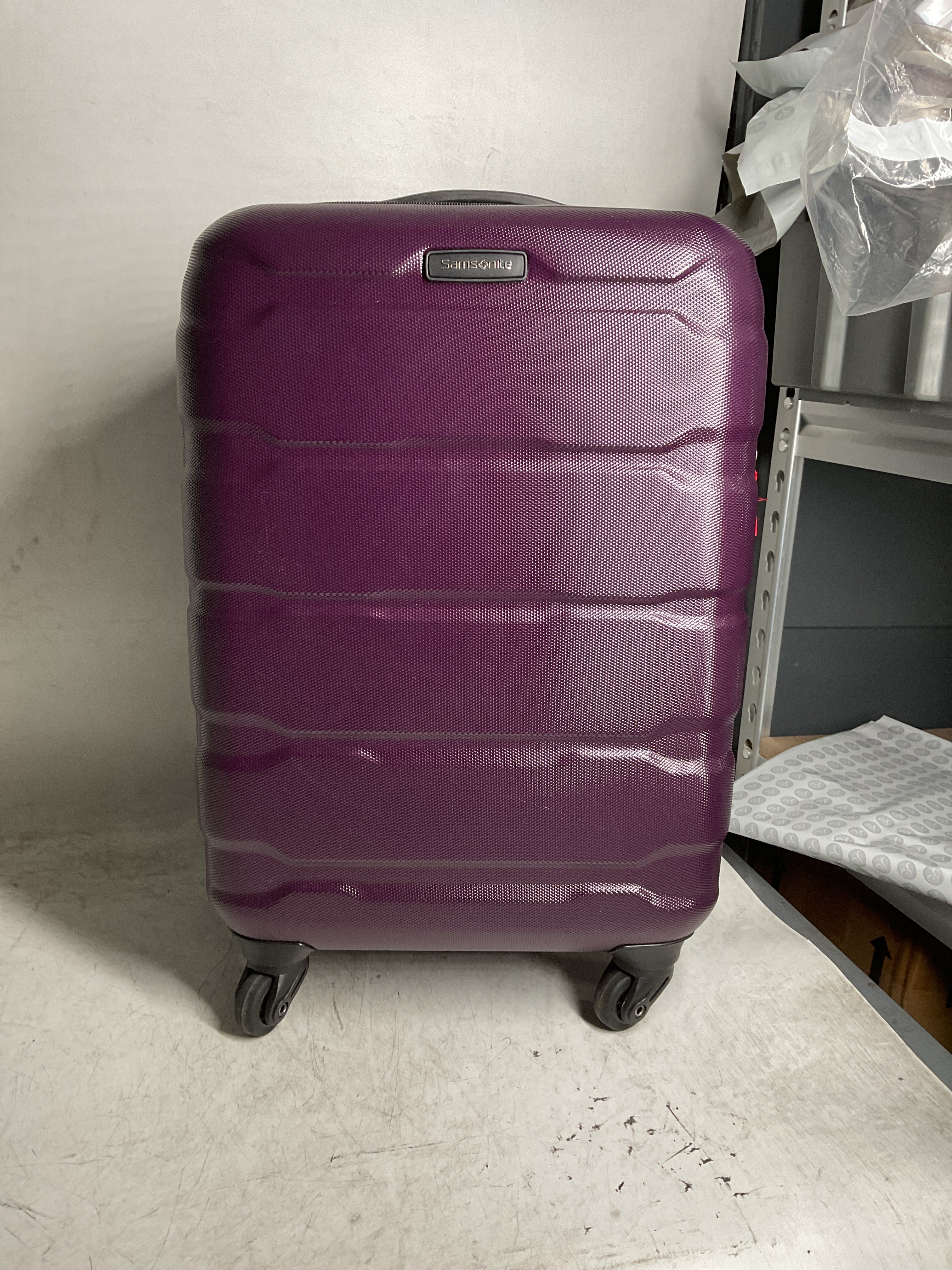 Samsonite Omni Pc Hardside Expandable Luggage with Spinner Wheels ( Purple , Carry-On 20-Inch ) Purple Carry On 20 Inch U44