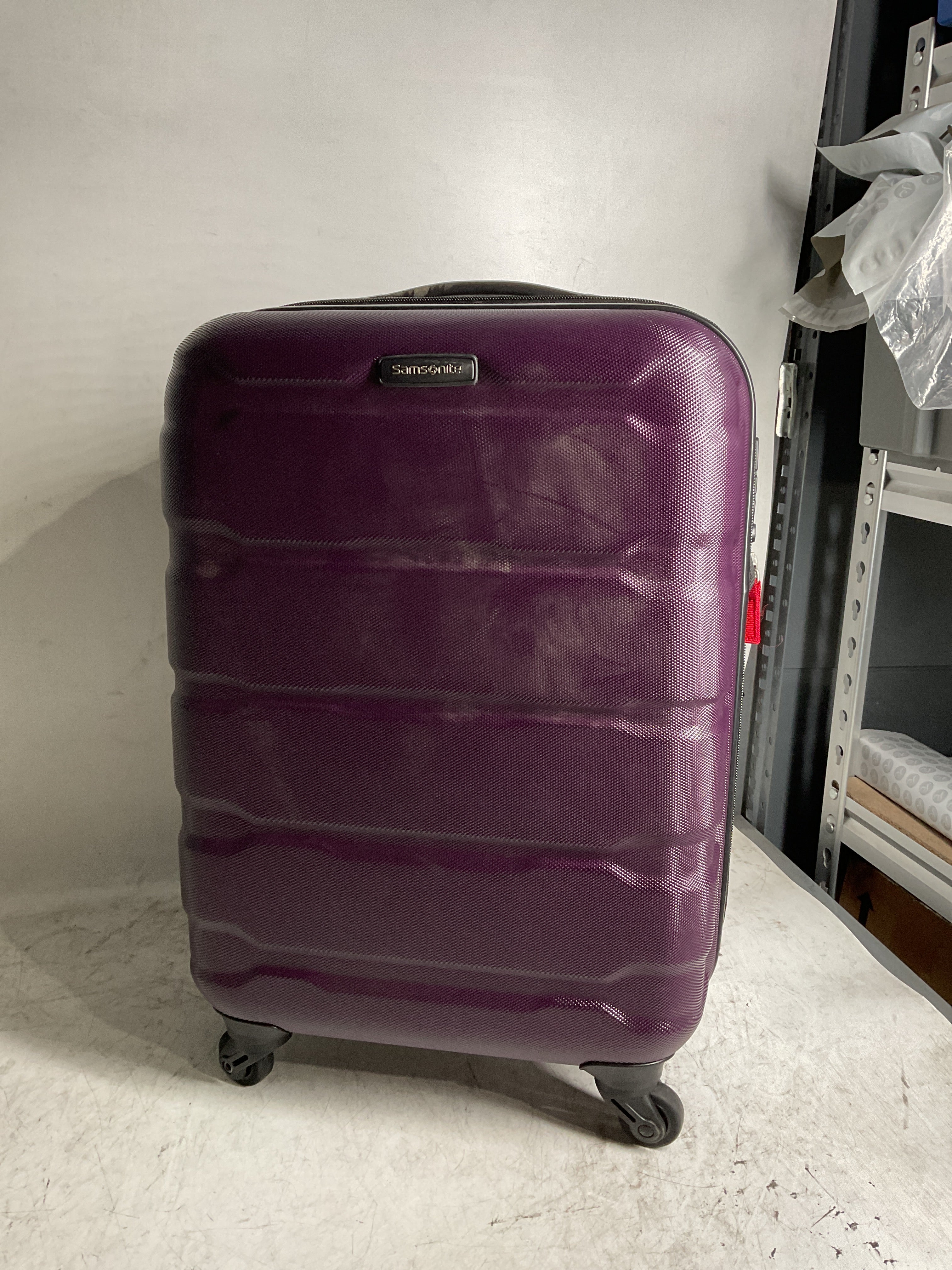 Samsonite Omni Pc Hardside Expandable Luggage with Spinner Wheels ( Purple , Carry-On 20-Inch ) Purple Carry On 20 Inch U47