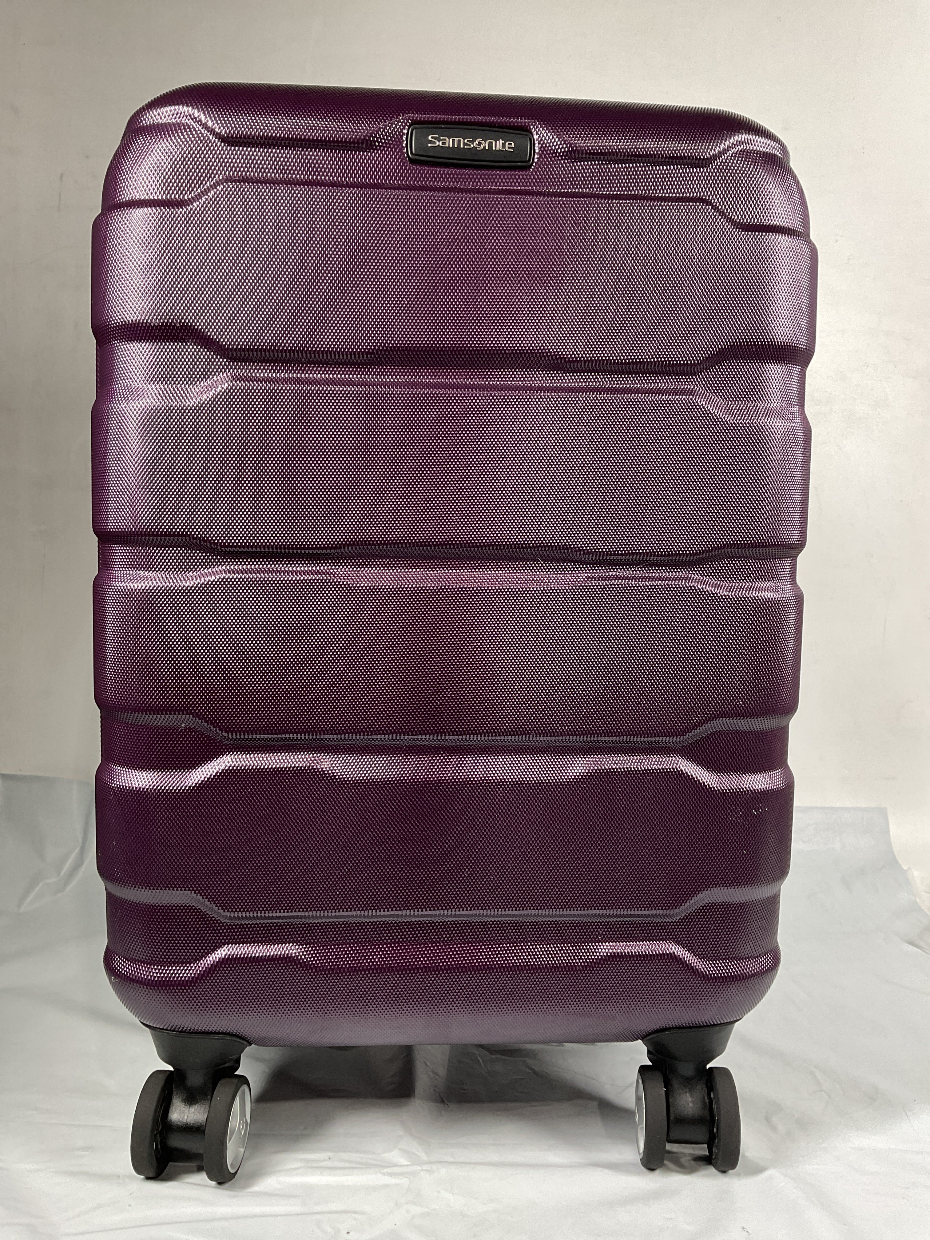 Samsonite Omni Pc Hardside Expandable Luggage with Spinner Wheels ( Purple , Carry-On 20-Inch ) Purple Carry On 20 Inch U55