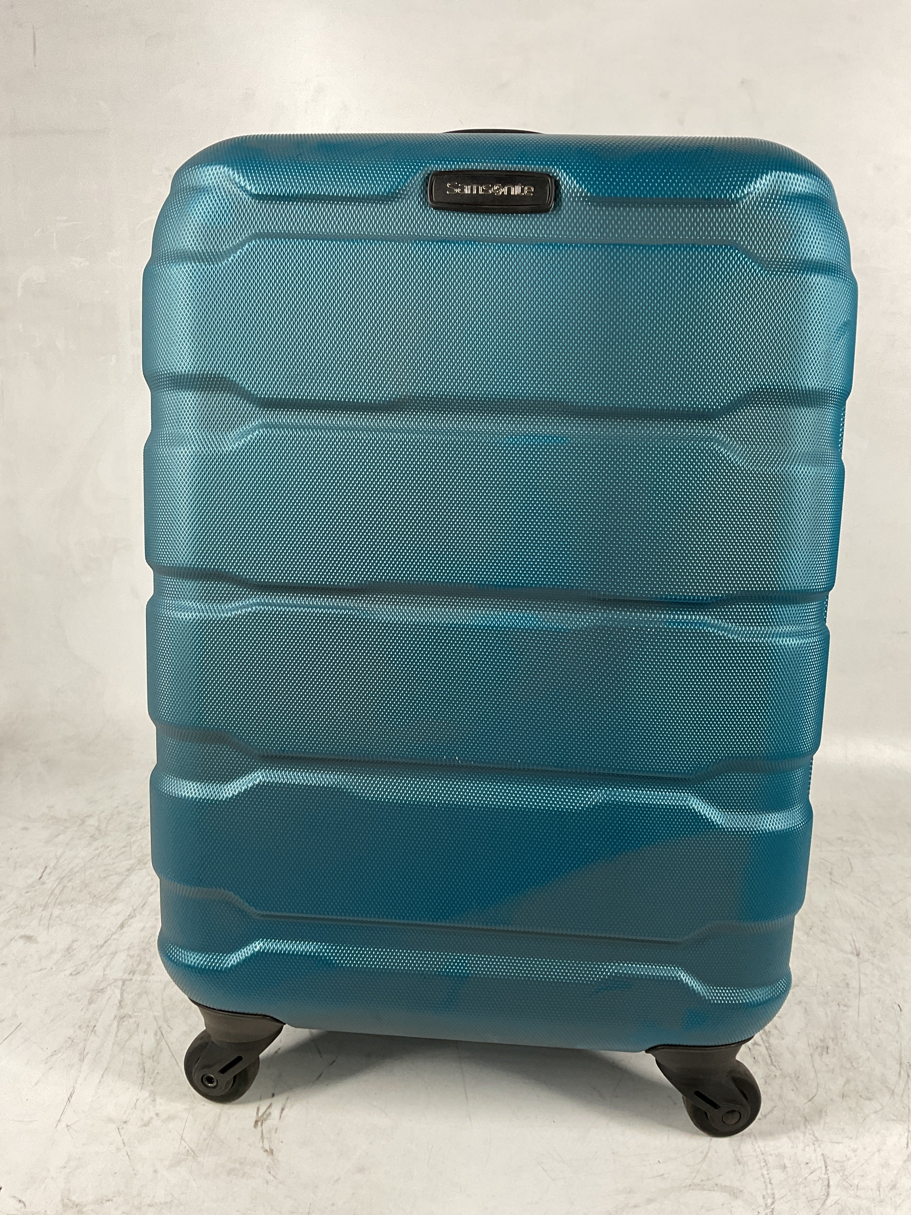 Samsonite Omni Pc Hardside Expandable Luggage with Spinner Wheels Caribbean Blue Carry On 20 Inch U19