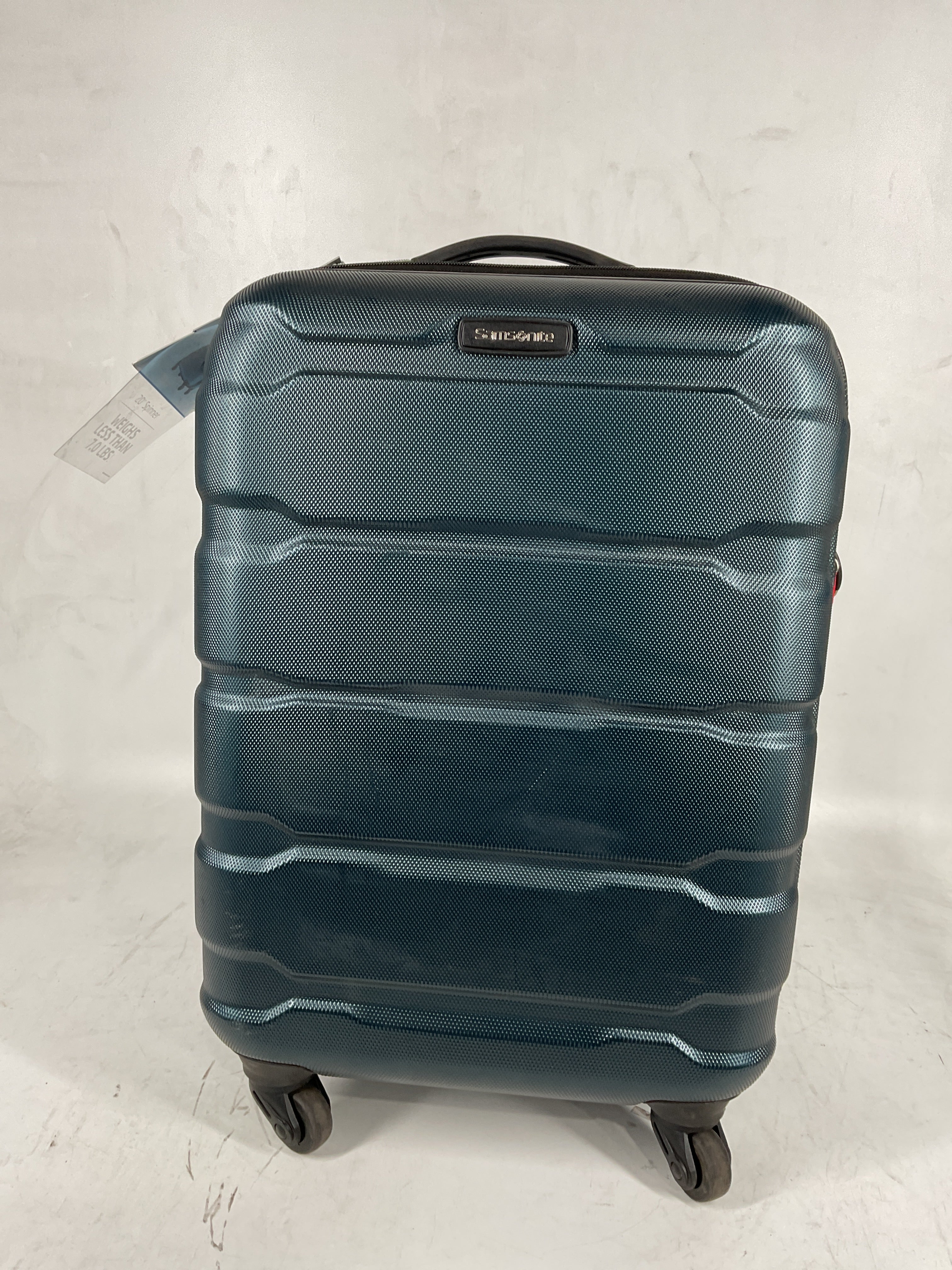 Samsonite Omni Pc Hardside Expandable Luggage with Spinner Wheels Teal Carry On 20 Inch U14