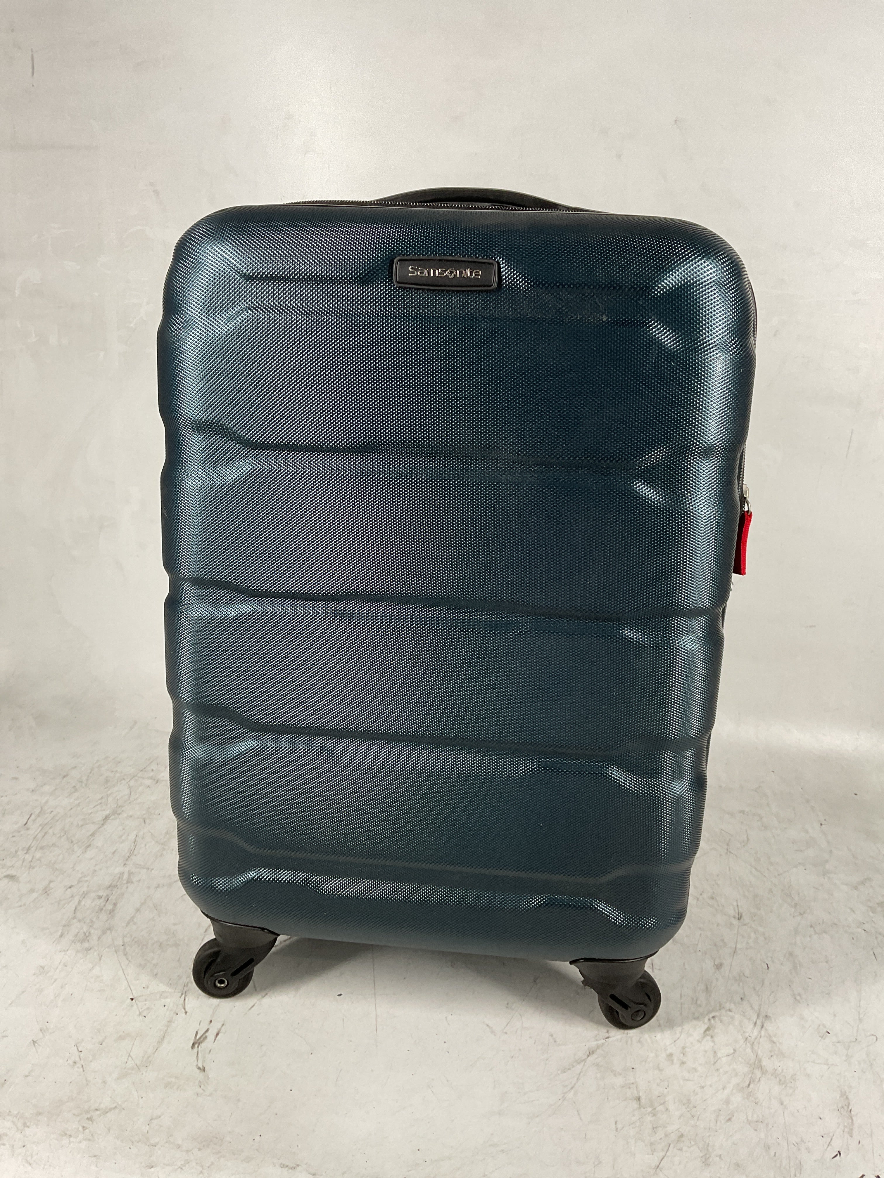 Samsonite Omni Pc Hardside Expandable Luggage with Spinner Wheels Teal Carry On 20 Inch U15