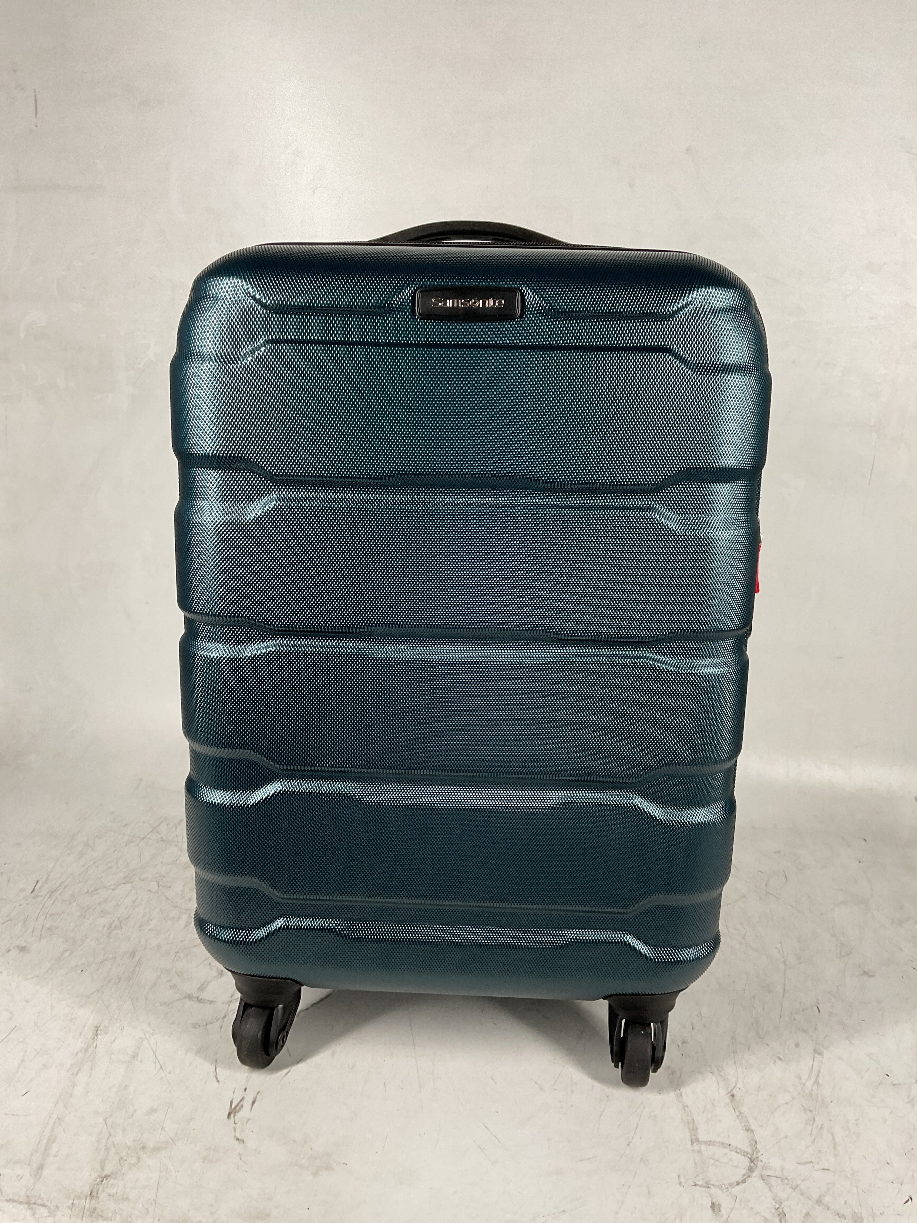 Samsonite Omni Pc Hardside Expandable Luggage with Spinner Wheels Teal Carry On 20 Inch U16
