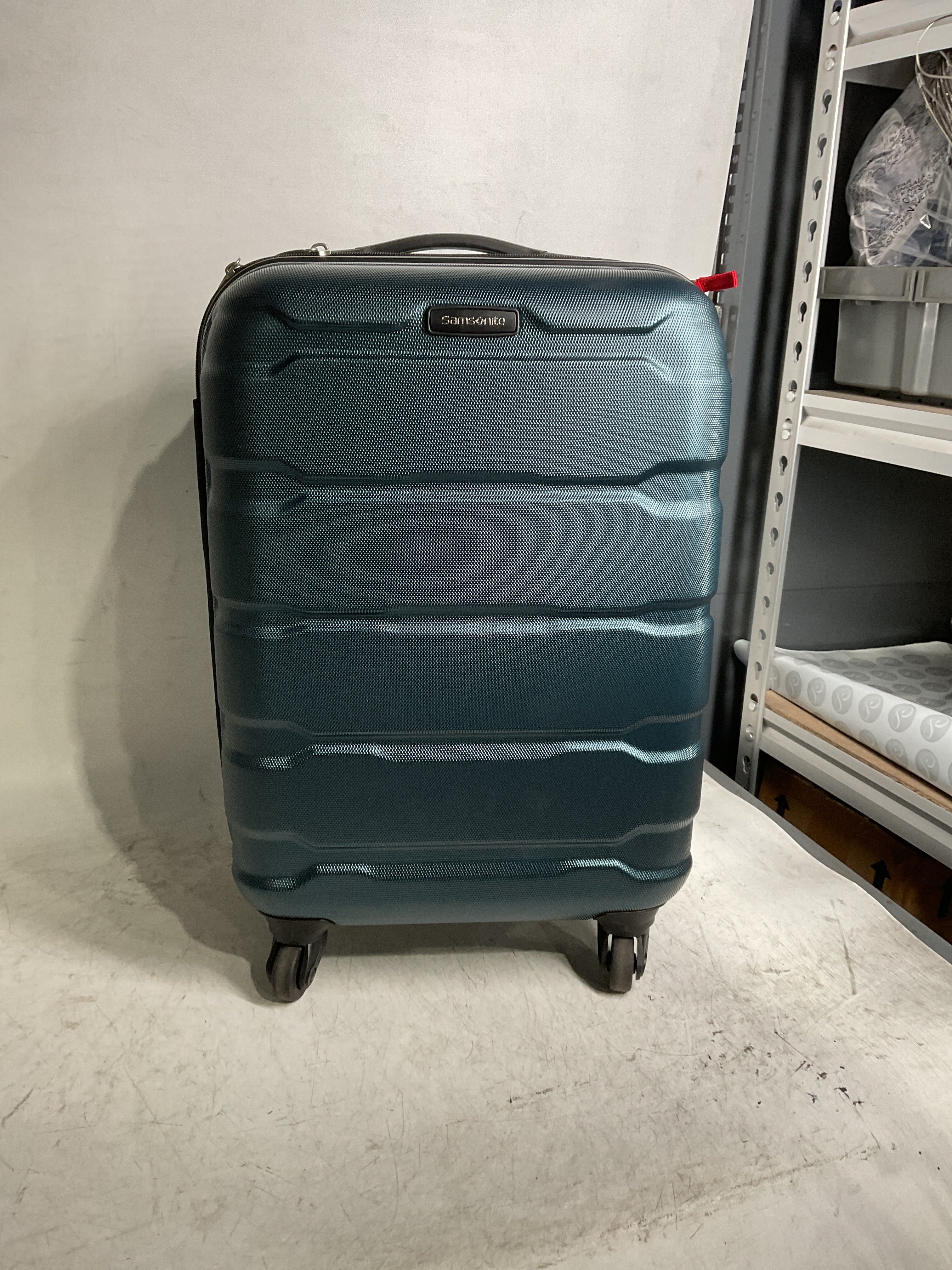 Samsonite Omni Pc Hardside Expandable Luggage with Spinner Wheels ( Teal , Carry-On 20-Inch ) Teal Carry On 20 Inch U22