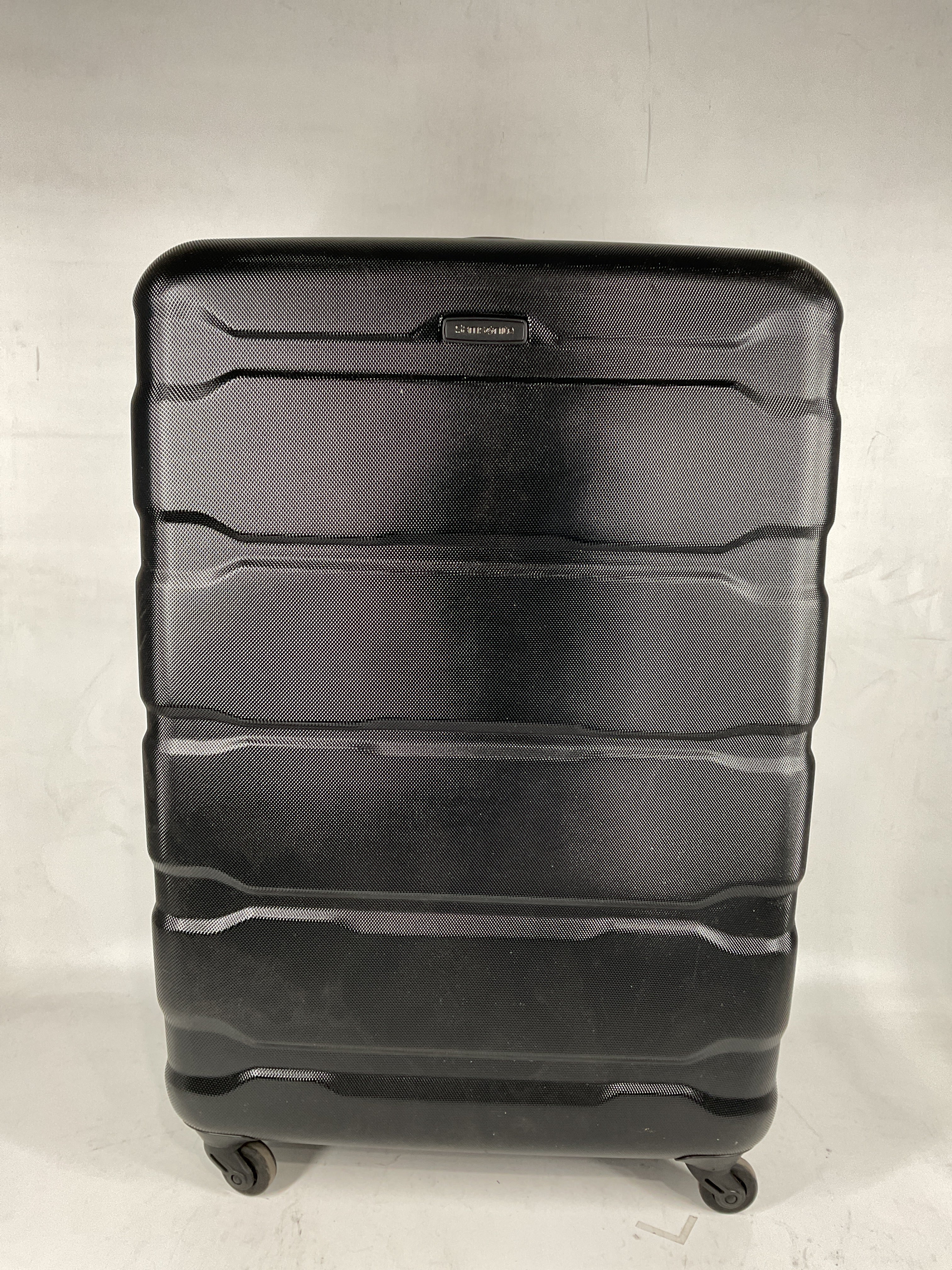 Samsonite Omni Pc Hardside Expandable Luggage with Spinner Wheels Black Checked Large 28 Inch U18