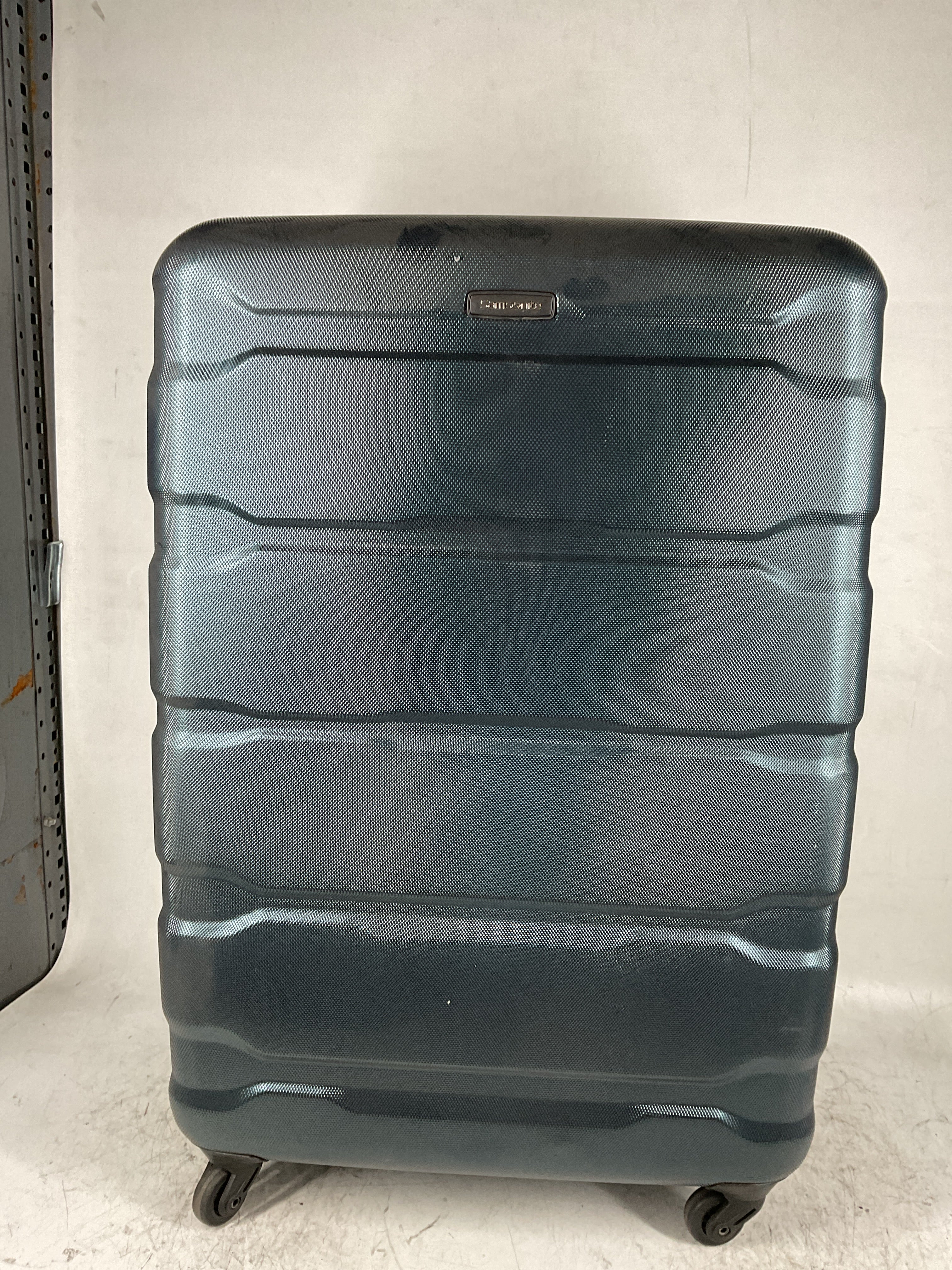 Samsonite Omni Pc Hardside Expandable Luggage with Spinner Wheels ( Teal , Checked-Large 28-Inch ) Teal Checked Large 28 Inch U23