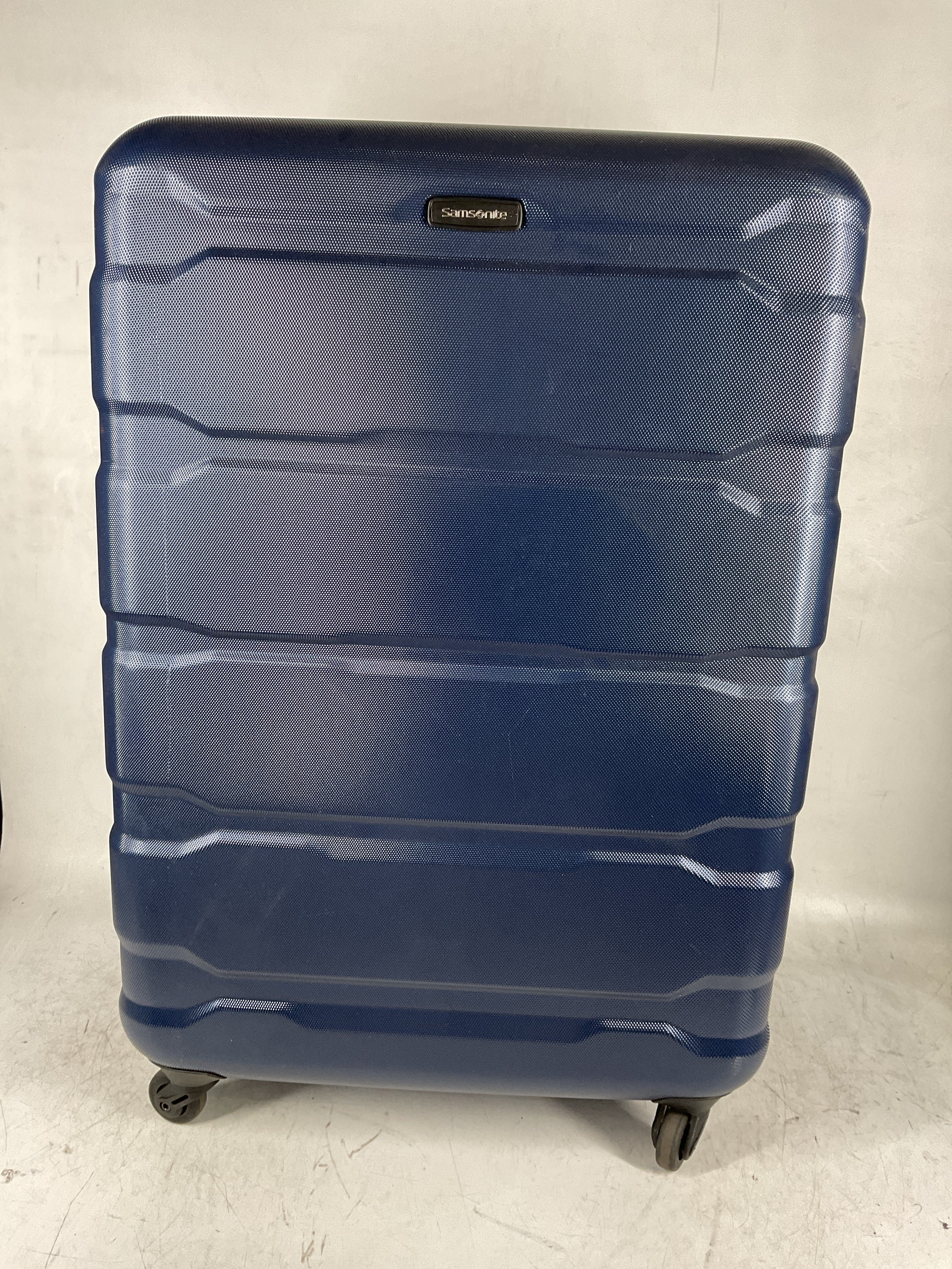 Samsonite Omni Pc Hardside Expandable Luggage with Spinner Wheels ( Navy , 3-Piece Set (20/24/28) ) Navy 3 Piece Set 20 24 28 U3