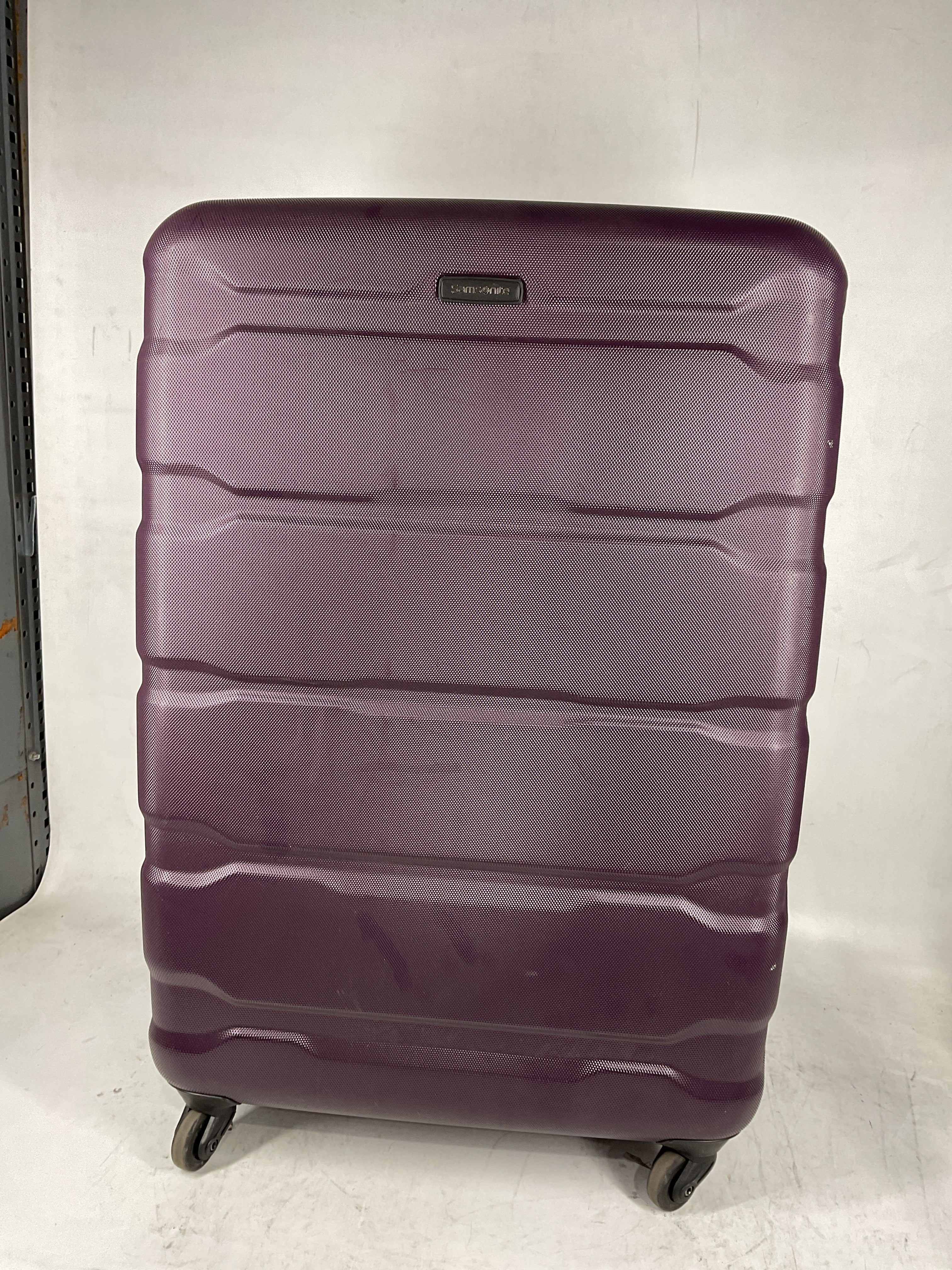 Samsonite Omni Pc Hardside Expandable Luggage with Spinner Wheels Purple 3 Piece Set 20 24 28 U3