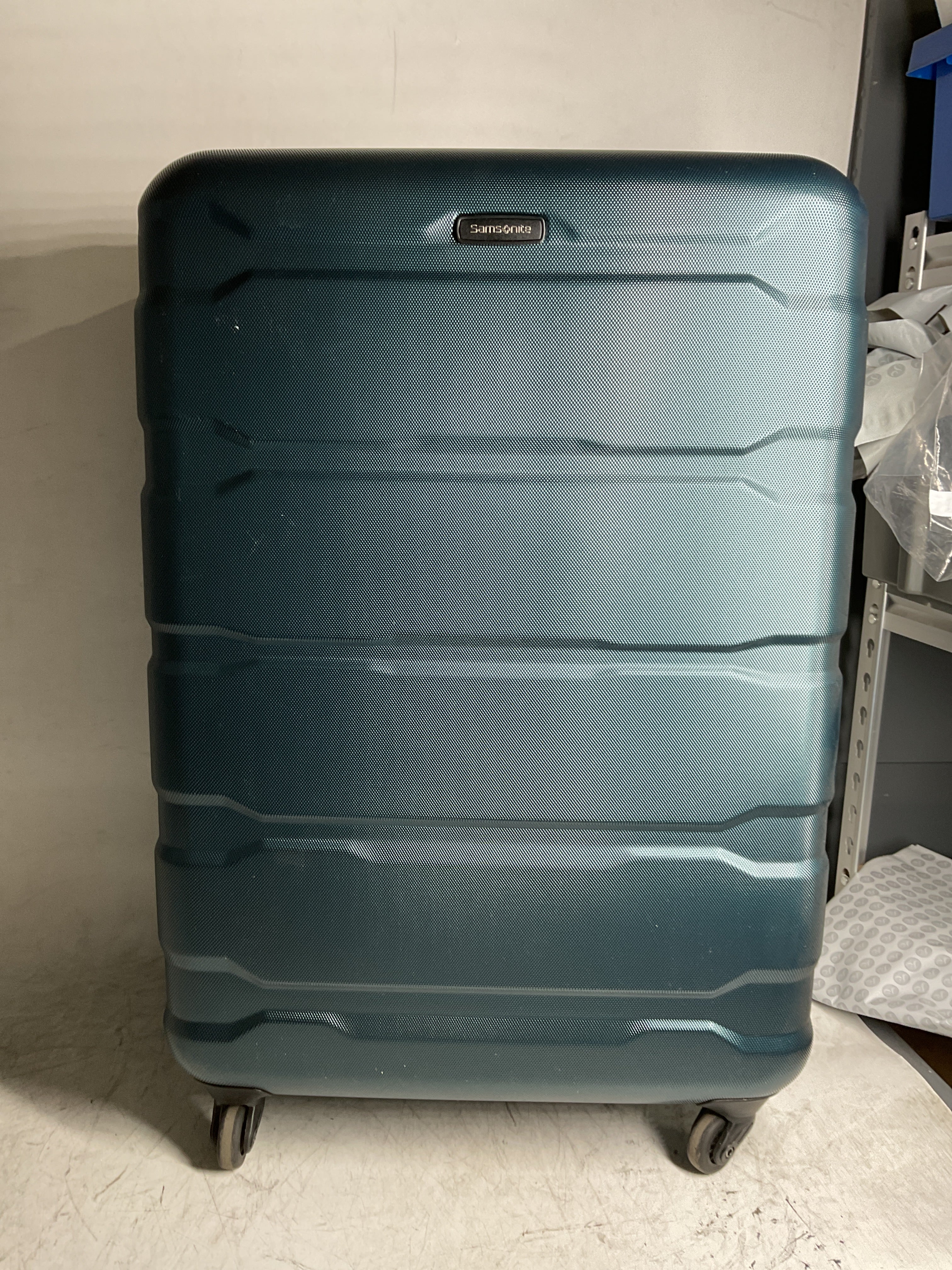 Samsonite Omni Pc Hardside Expandable Luggage with Spinner Wheels ( Teal , 3-Piece Set (20/24/28) ) Teal 3 Piece Set 20 24 28 U3