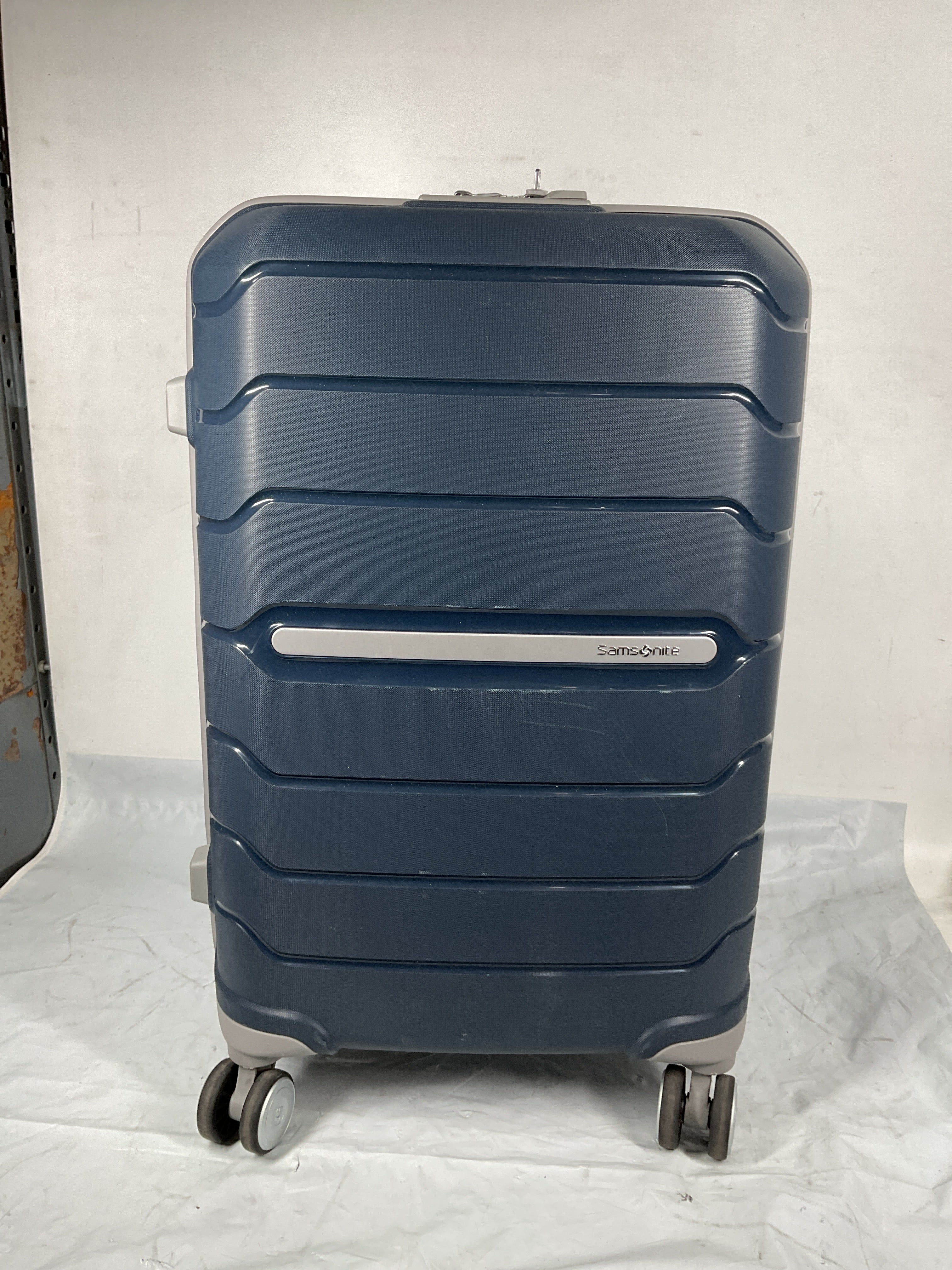 Samsonite Freeform Hardside Expandable with Double Spinner Wheels ( Navy , Carry-on Spinner ) Navy Carry On Spinner U23