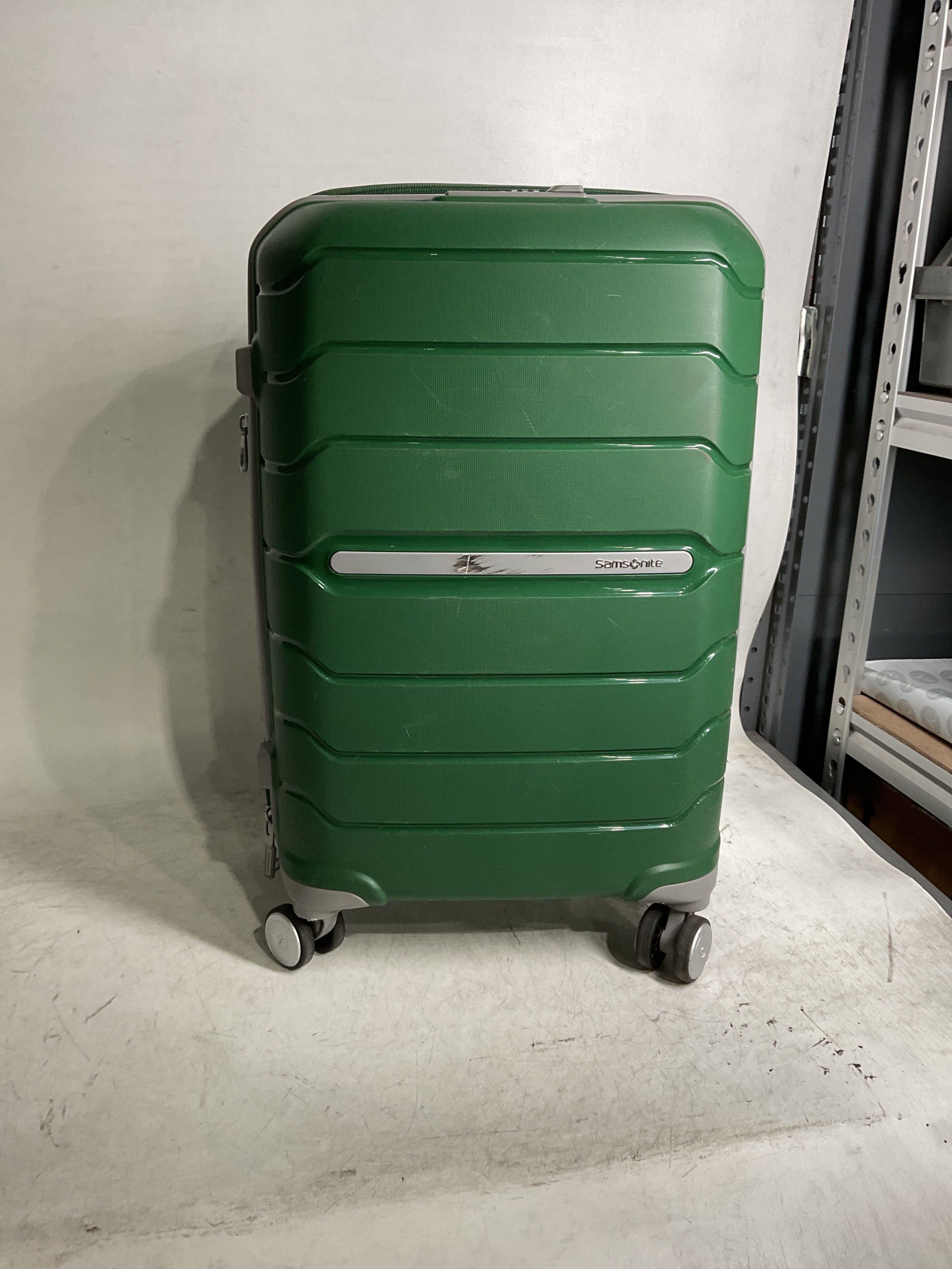 Samsonite Freeform Hardside Expandable with Double Spinner Wheels ( Pine Green , Carry-On 21-Inch ) Pine Green Carry On 21 Inch U1