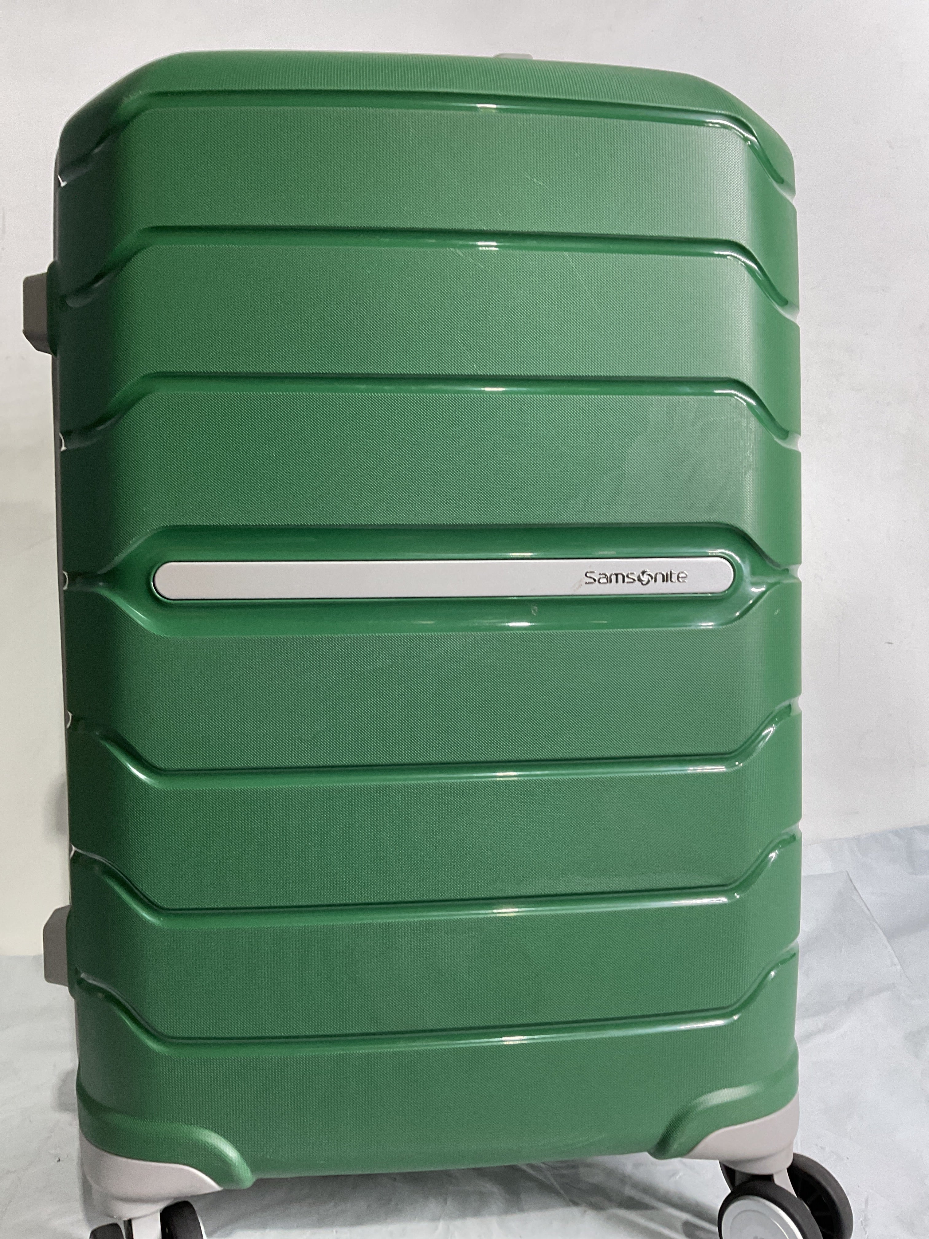 Samsonite Freeform Hardside Expandable with Double Spinner Wheels ( Pine Green , Carry-On 21-Inch ) Pine Green Carry On 21 Inch U7