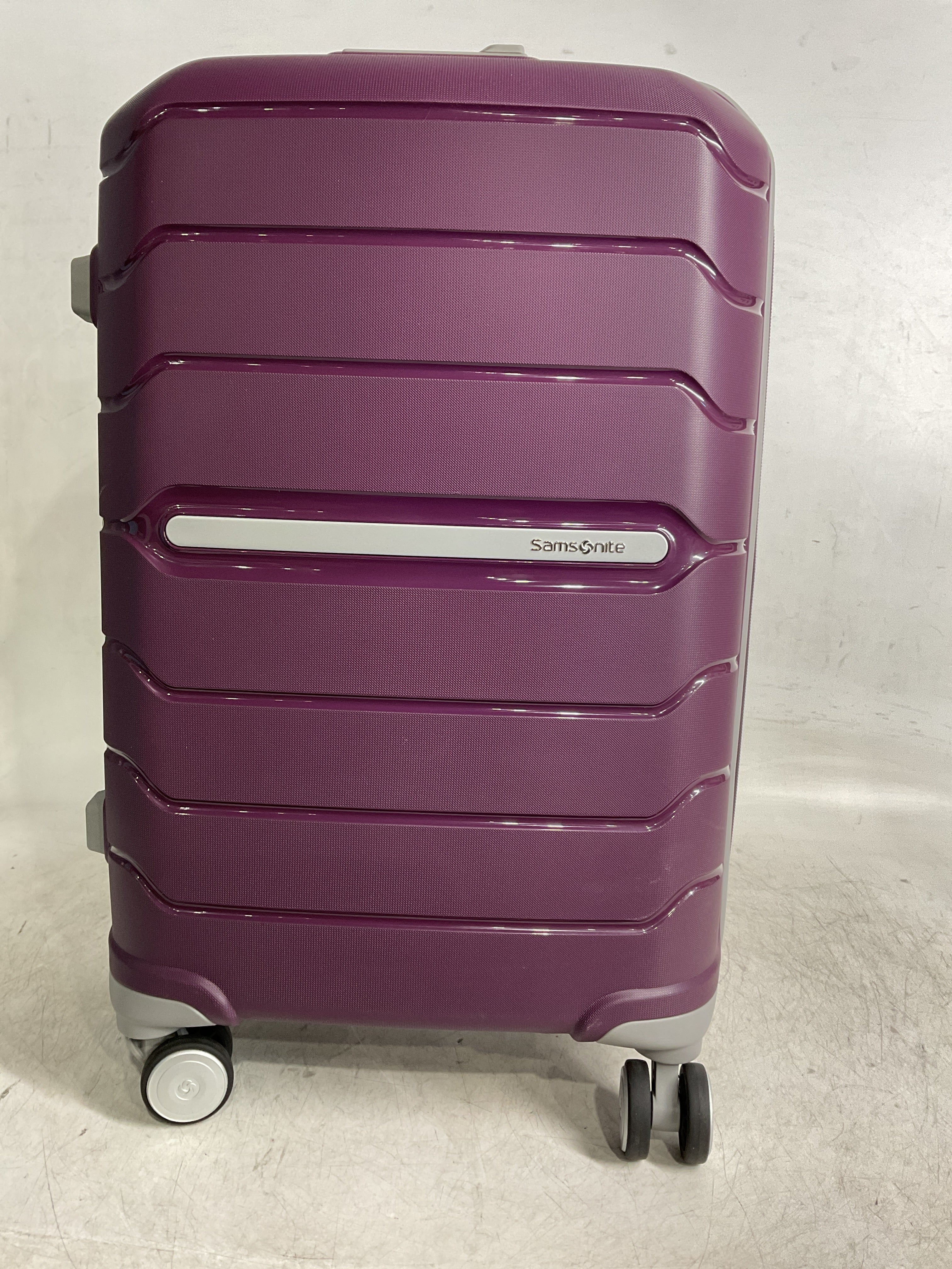 Samsonite Freeform Hardside Expandable with Double Spinner Wheels ( Amethyst Purple , Carry-On 21-Inch ) Amethyst Purple Carry On 21 Inch U6