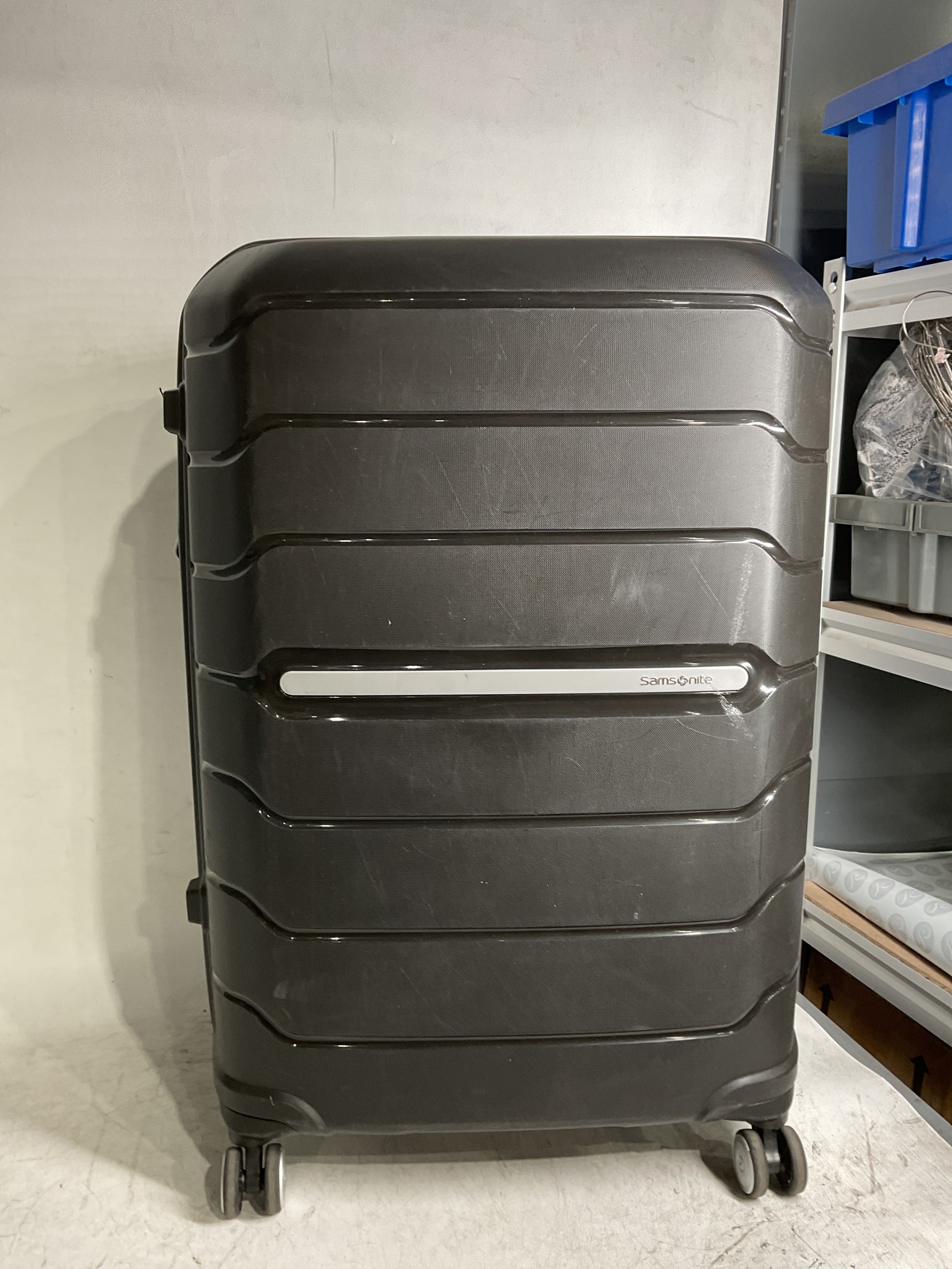 Samsonite Freeform Hardside Expandable with Double Spinner Wheels ( Black , Checked-Large 28-Inch ) Black Checked Large 28 Inch U13