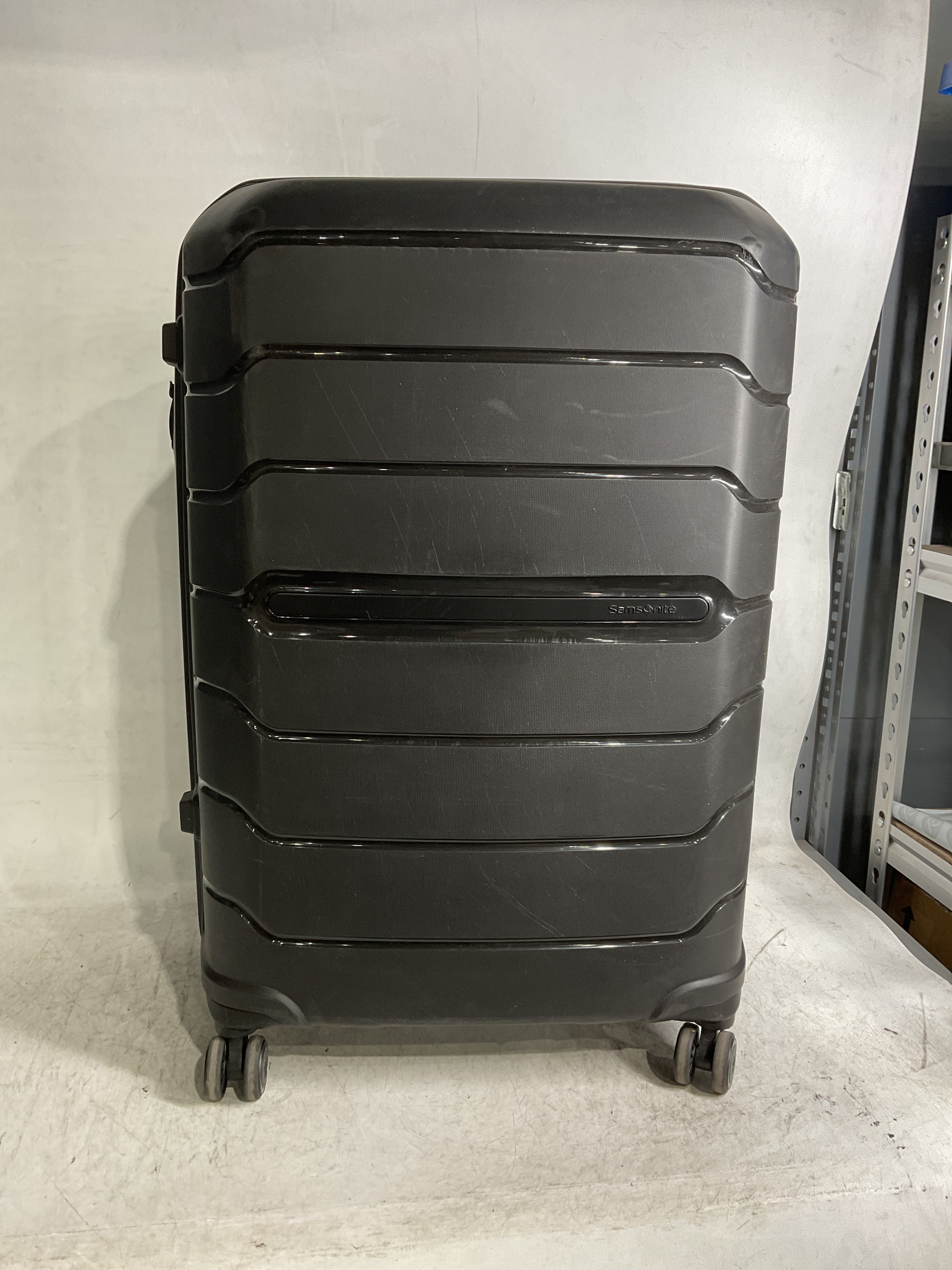 Samsonite Freeform Hardside Expandable with Double Spinner Wheels ( Black , Checked-Large 28-Inch ) Black Checked Large 28 Inch U15