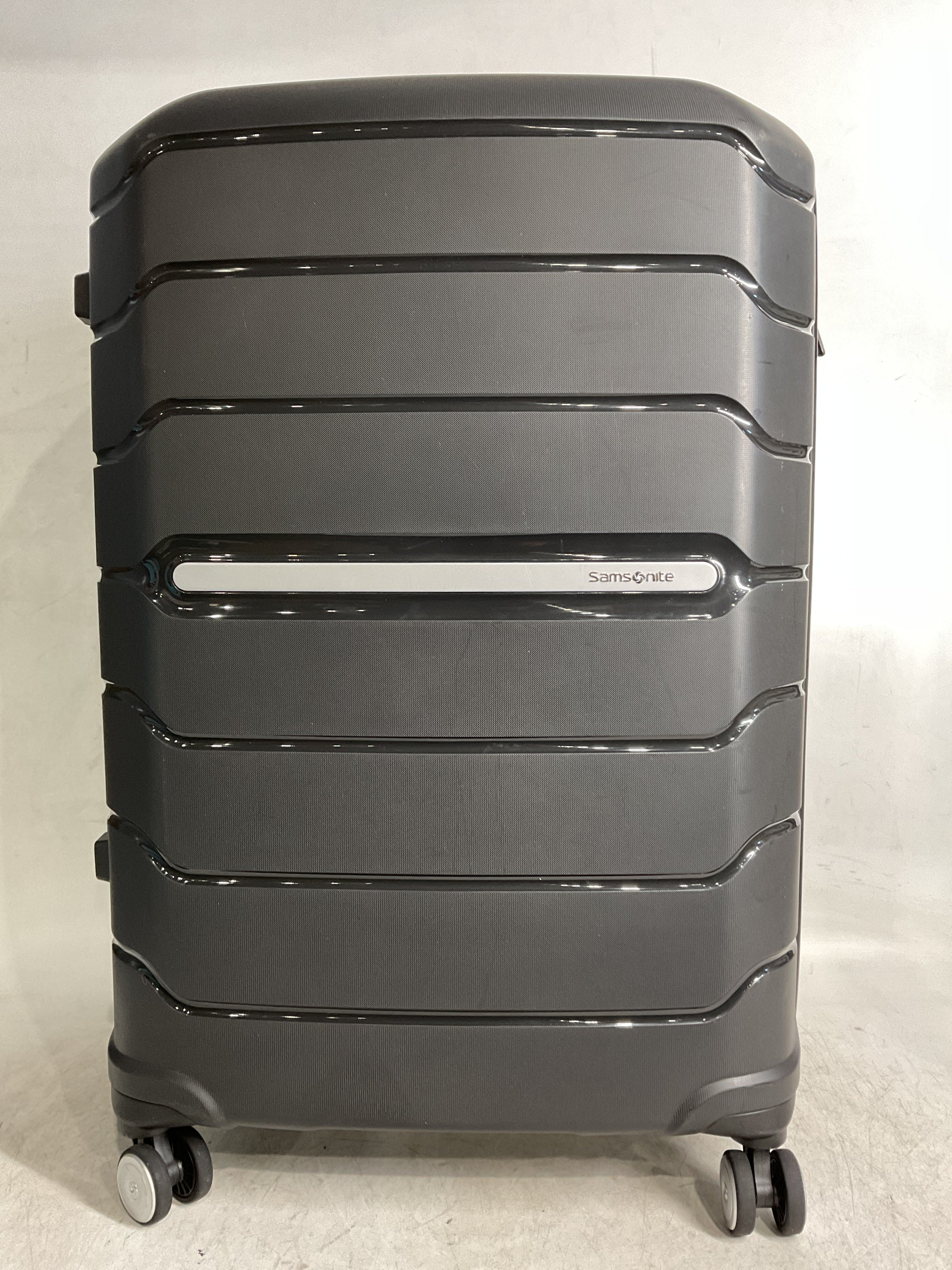 Samsonite Freeform Hardside Expandable with Double Spinner Wheels ( Black , Checked-Large 28-Inch ) Black Checked Large 28 Inch U17