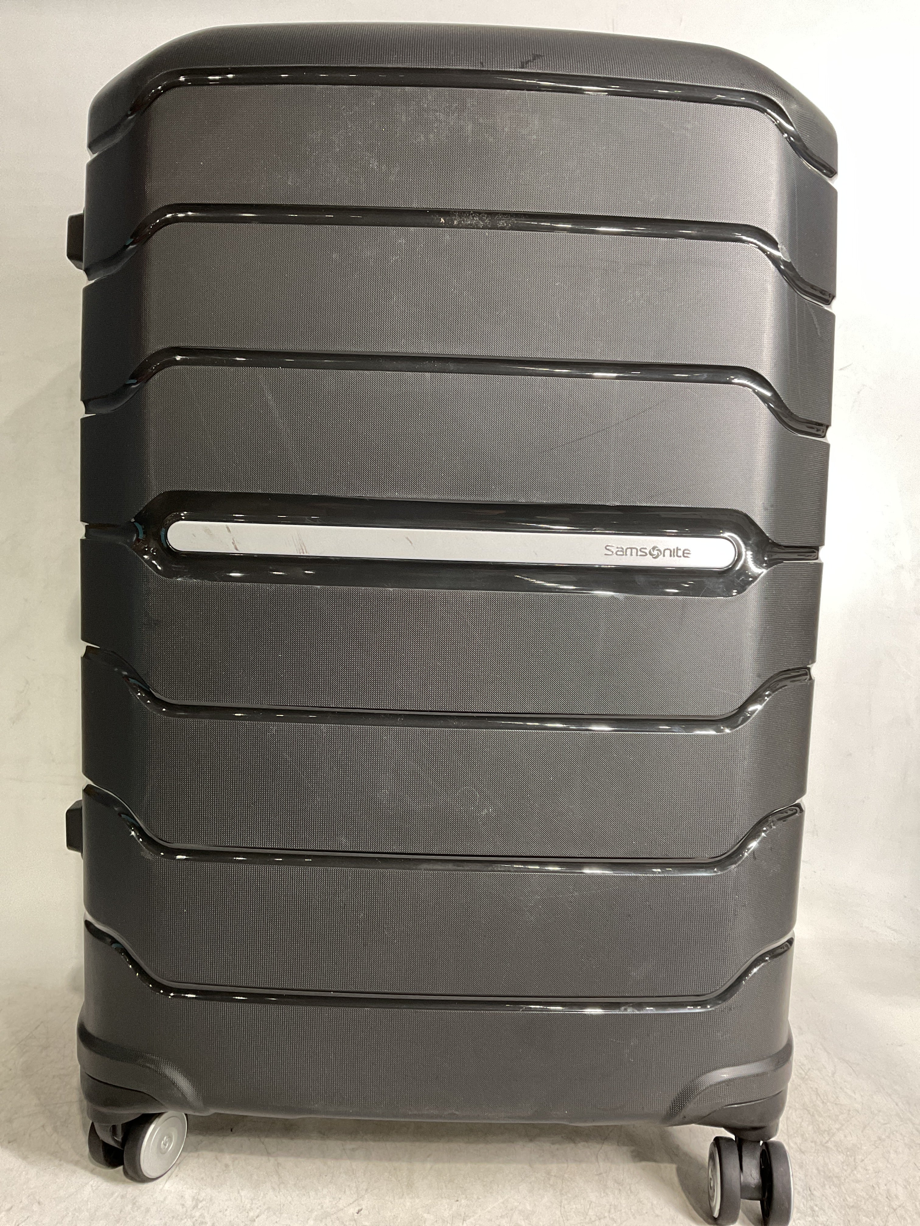 Samsonite Freeform Hardside Expandable with Double Spinner Wheels ( Black , Checked-Large 28-Inch ) Black Checked Large 28 Inch U19
