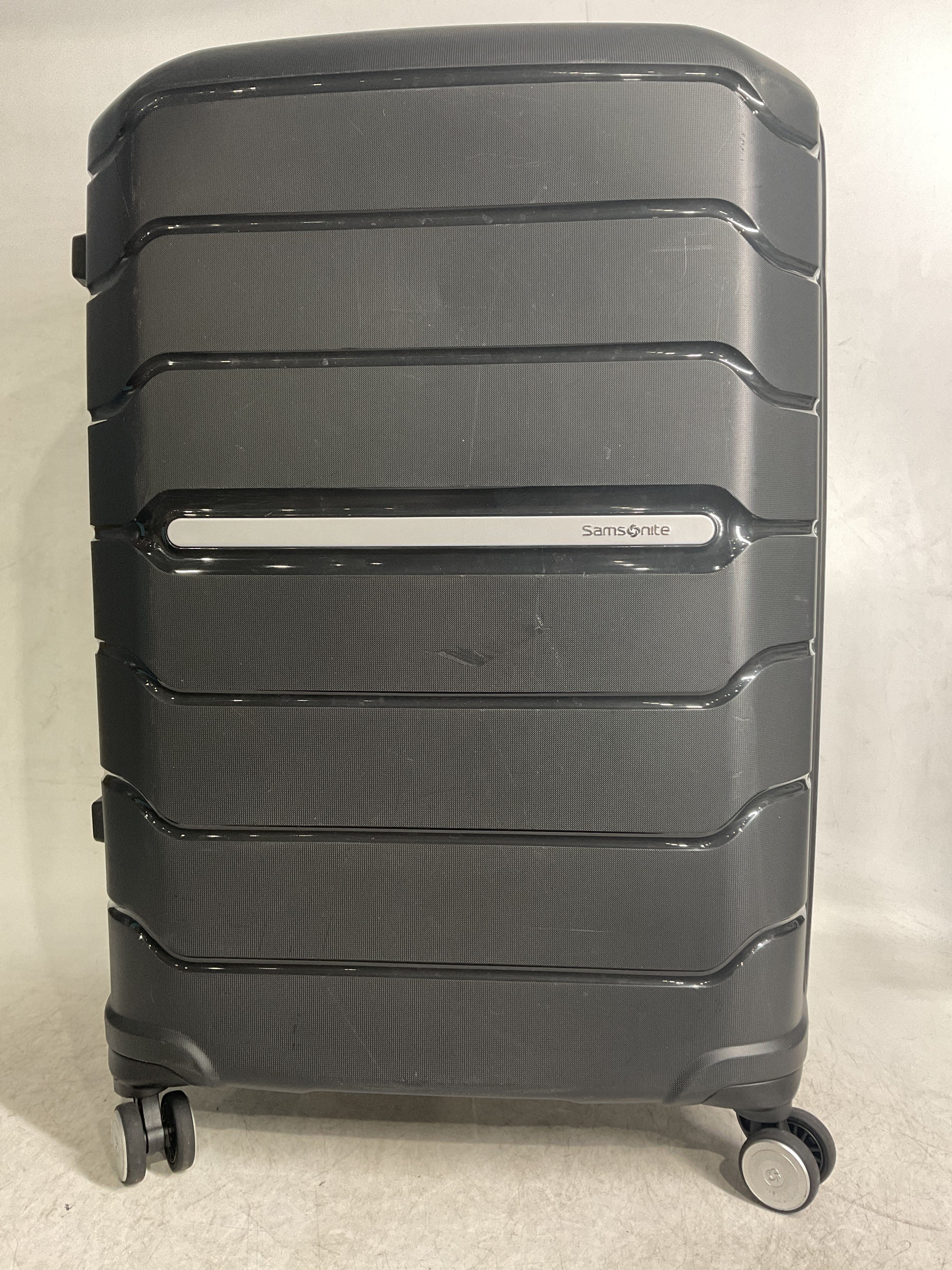 Samsonite Freeform Hardside Expandable with Double Spinner Wheels ( Black , Checked-Large 28-Inch ) Black Checked Large 28 Inch U20