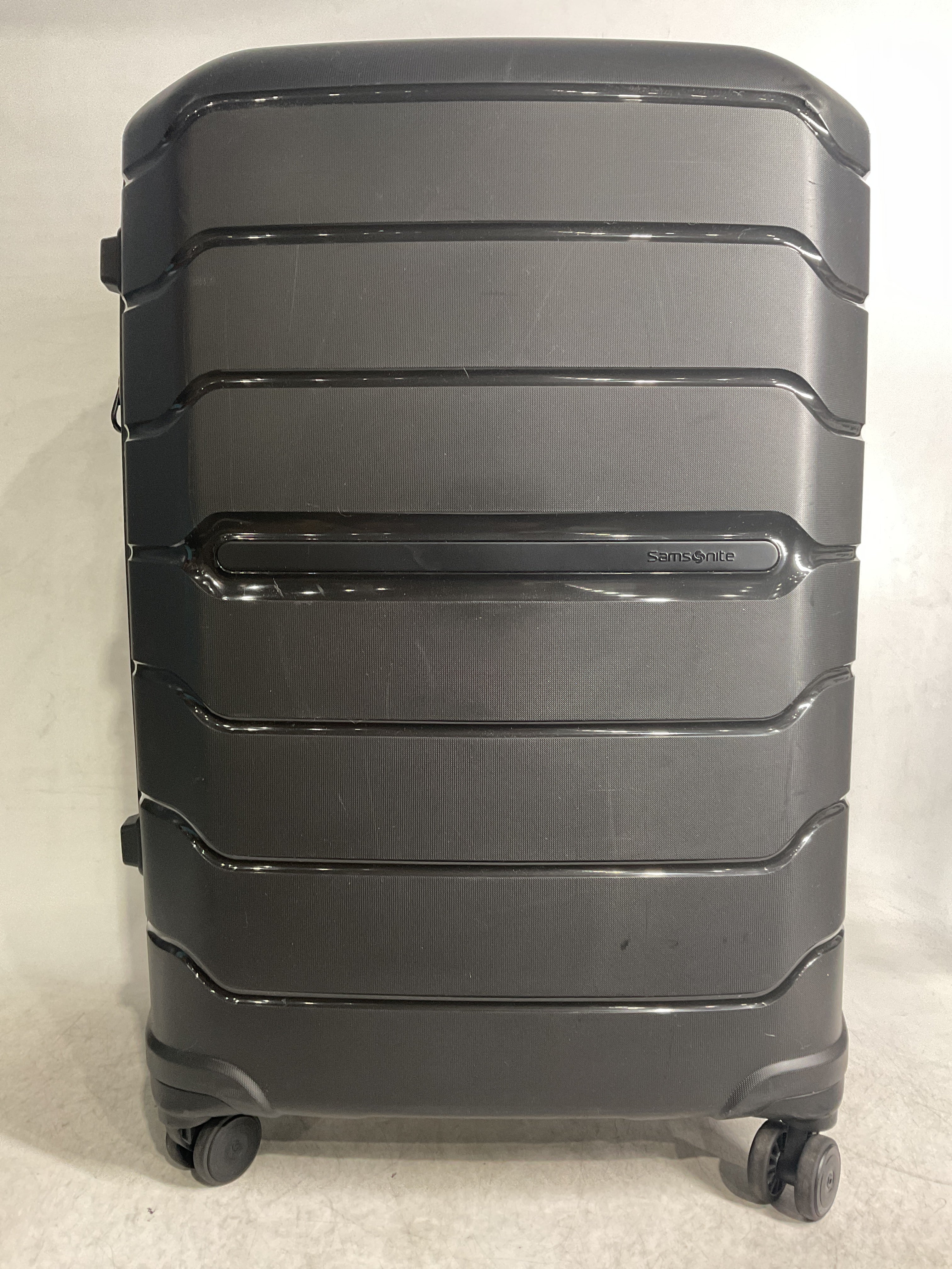 Samsonite Freeform Hardside Expandable with Double Spinner Wheels ( Black , Checked-Large 28-Inch ) Black Checked Large 28 Inch U21