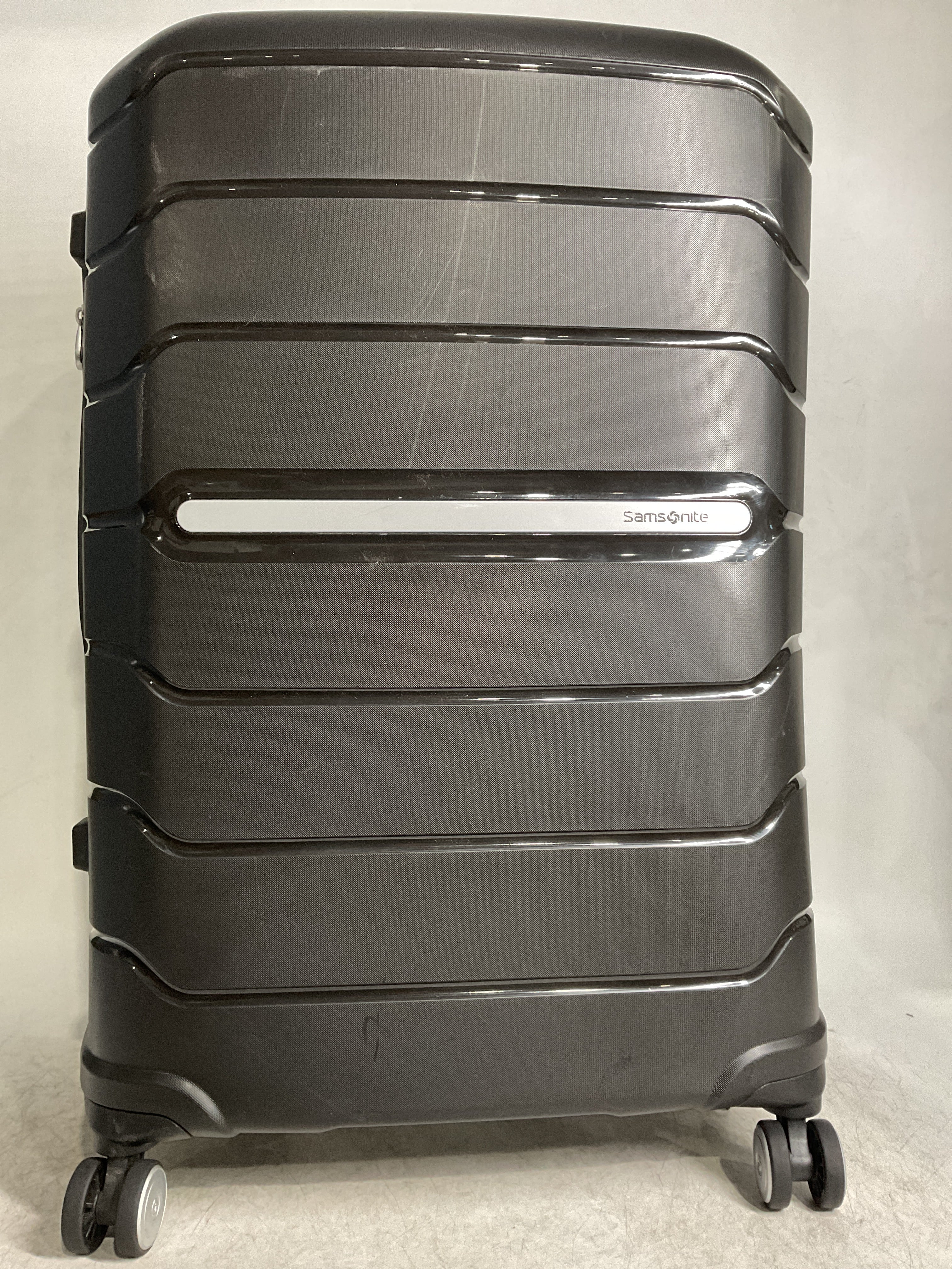 Samsonite Freeform Hardside Expandable with Double Spinner Wheels ( Black , Checked-Large 28-Inch ) Black Checked Large 28 Inch U23