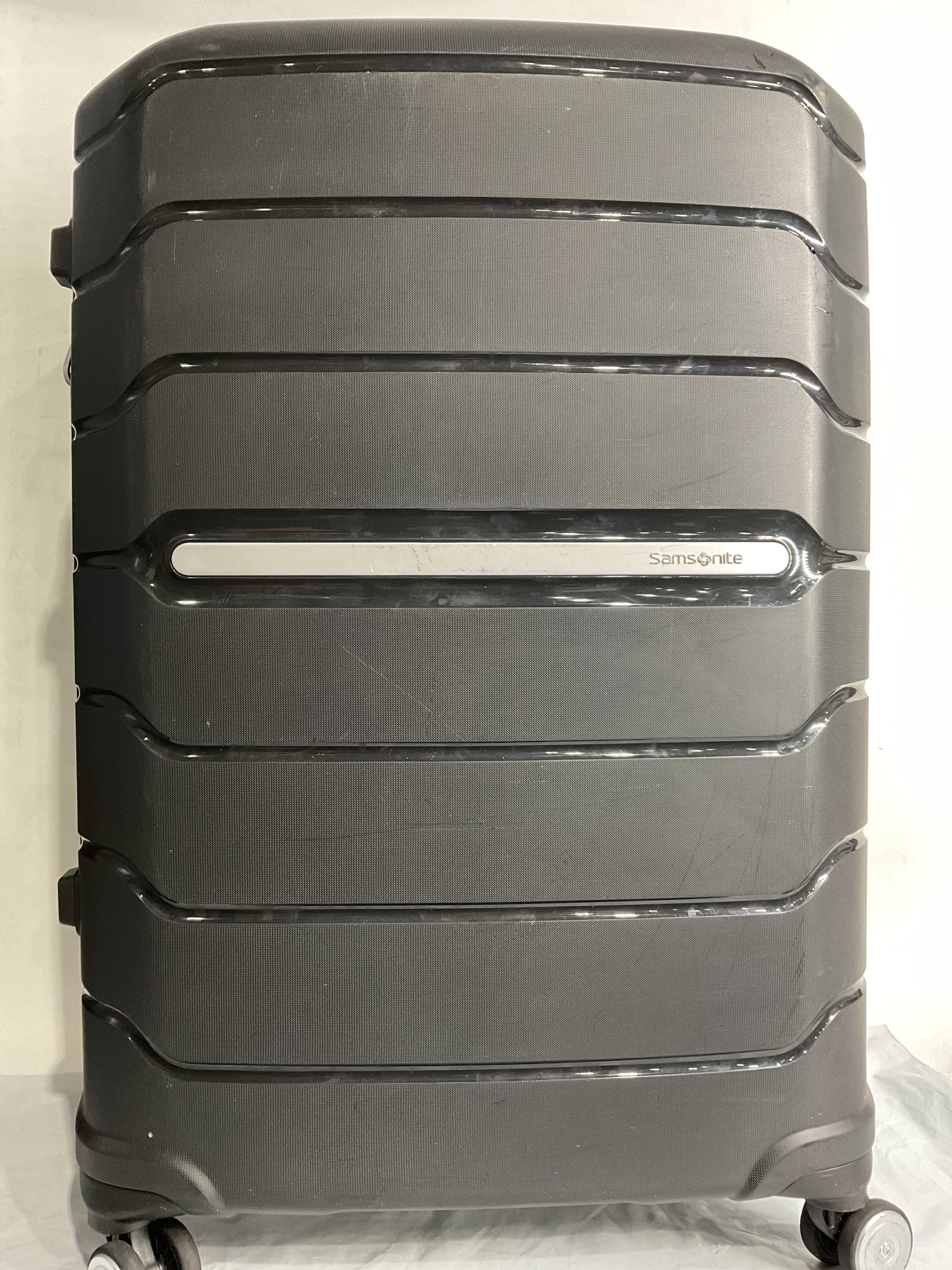 Samsonite Freeform Hardside Expandable with Double Spinner Wheels ( Black , Checked-Large 28-Inch ) Black Checked Large 28 Inch U24