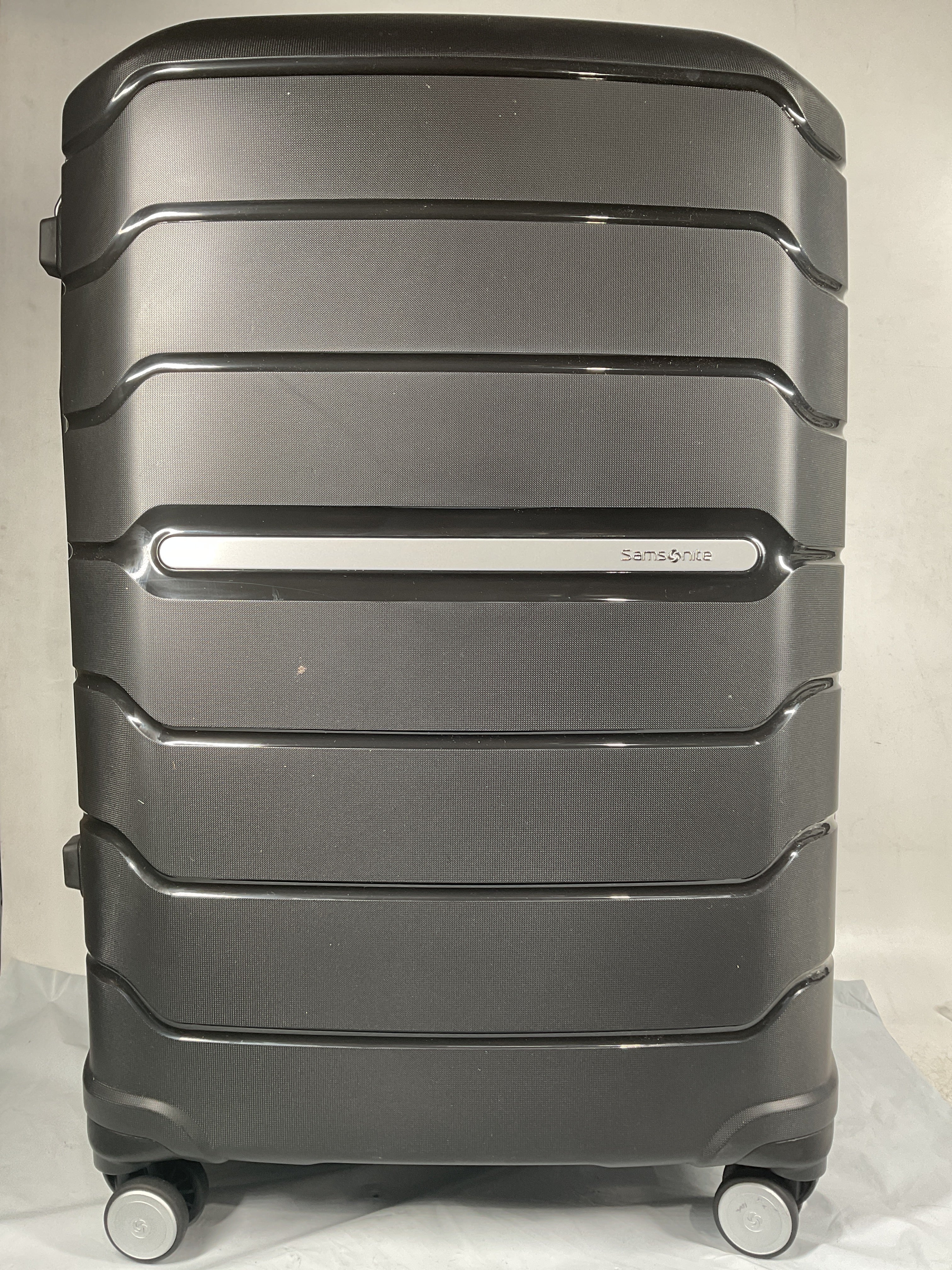 Samsonite Freeform Hardside Expandable with Double Spinner Wheels ( Black , Checked-Large 28-Inch ) Black Checked Large 28 Inch U25