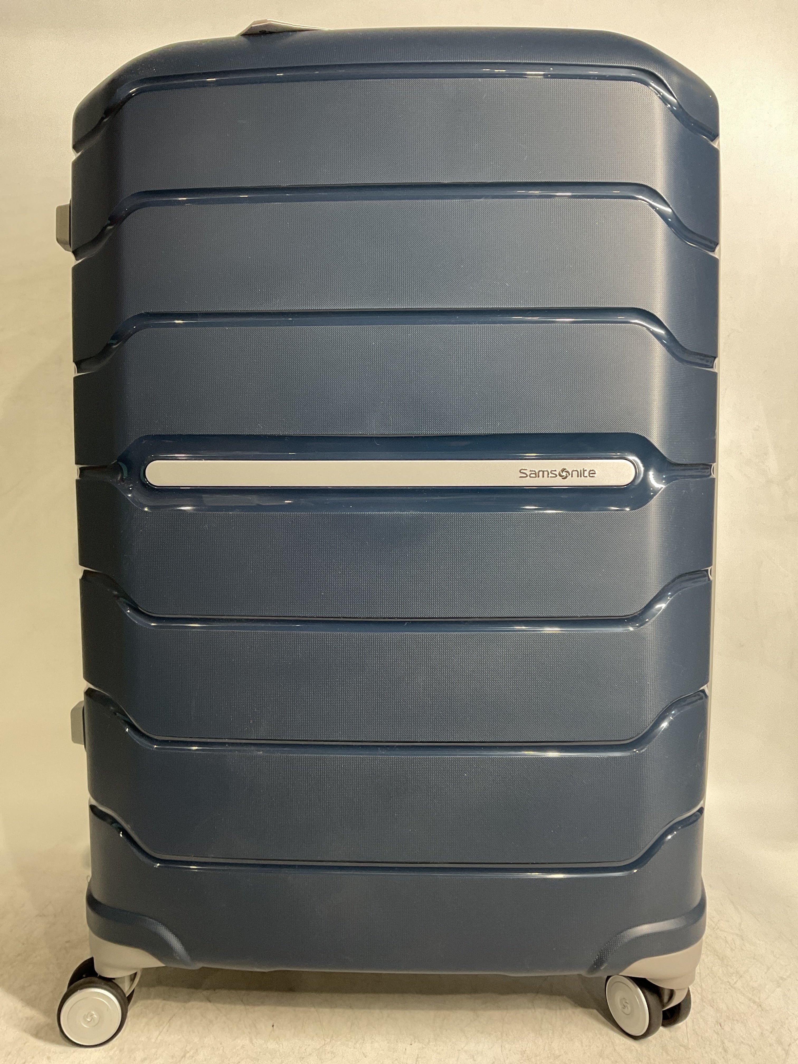 Samsonite Freeform Hardside Expandable with Double Spinner Wheels ( Navy , Checked-Large 28-Inch ) Navy Checked Large 28 Inch U20