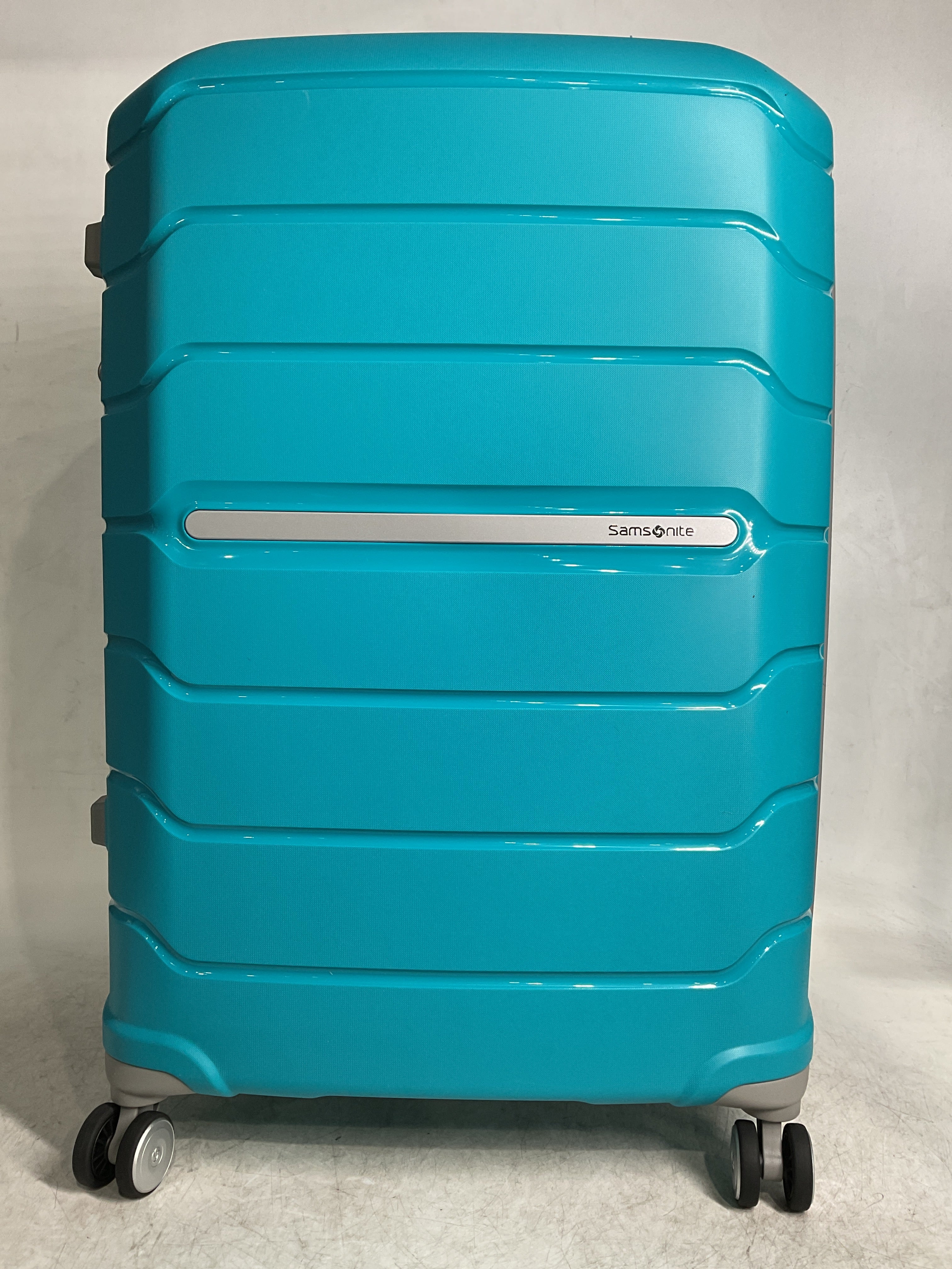 Samsonite Freeform Hardside Expandable with Double Spinner Wheels ( Ocean Blue , Checked-Large 28-Inch ) Ocean Blue Checked Large 28 Inch U3