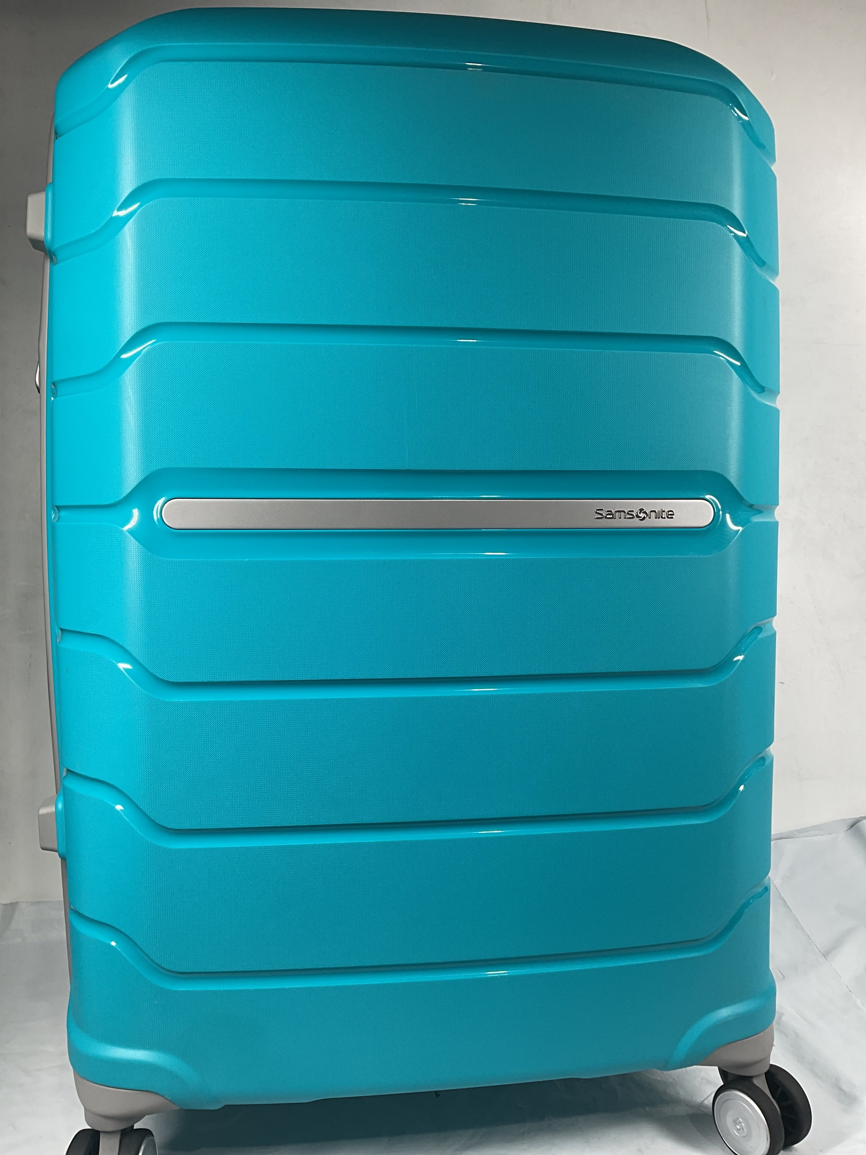 Samsonite Freeform Hardside Expandable with Double Spinner Wheels ( Ocean Blue , Checked-Large 28-Inch ) Ocean Blue Checked Large 28 Inch U5