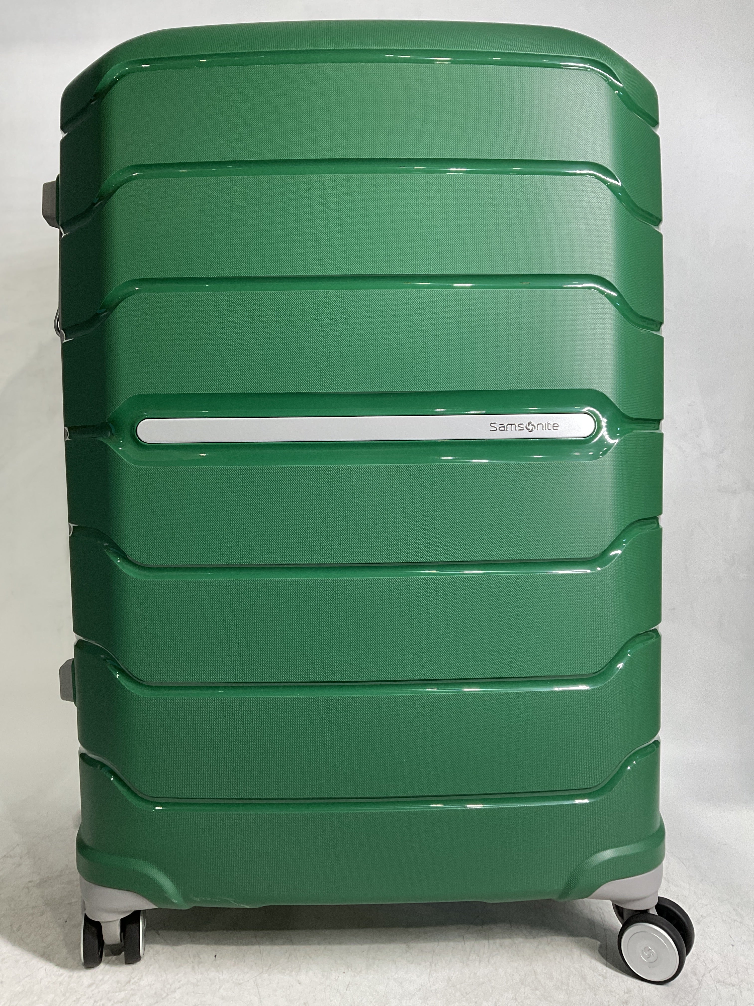 Samsonite Freeform Hardside Expandable with Double Spinner Wheels ( Pine Green , Checked-Large 28-Inch ) Pine Green Checked Large 28 Inch U2