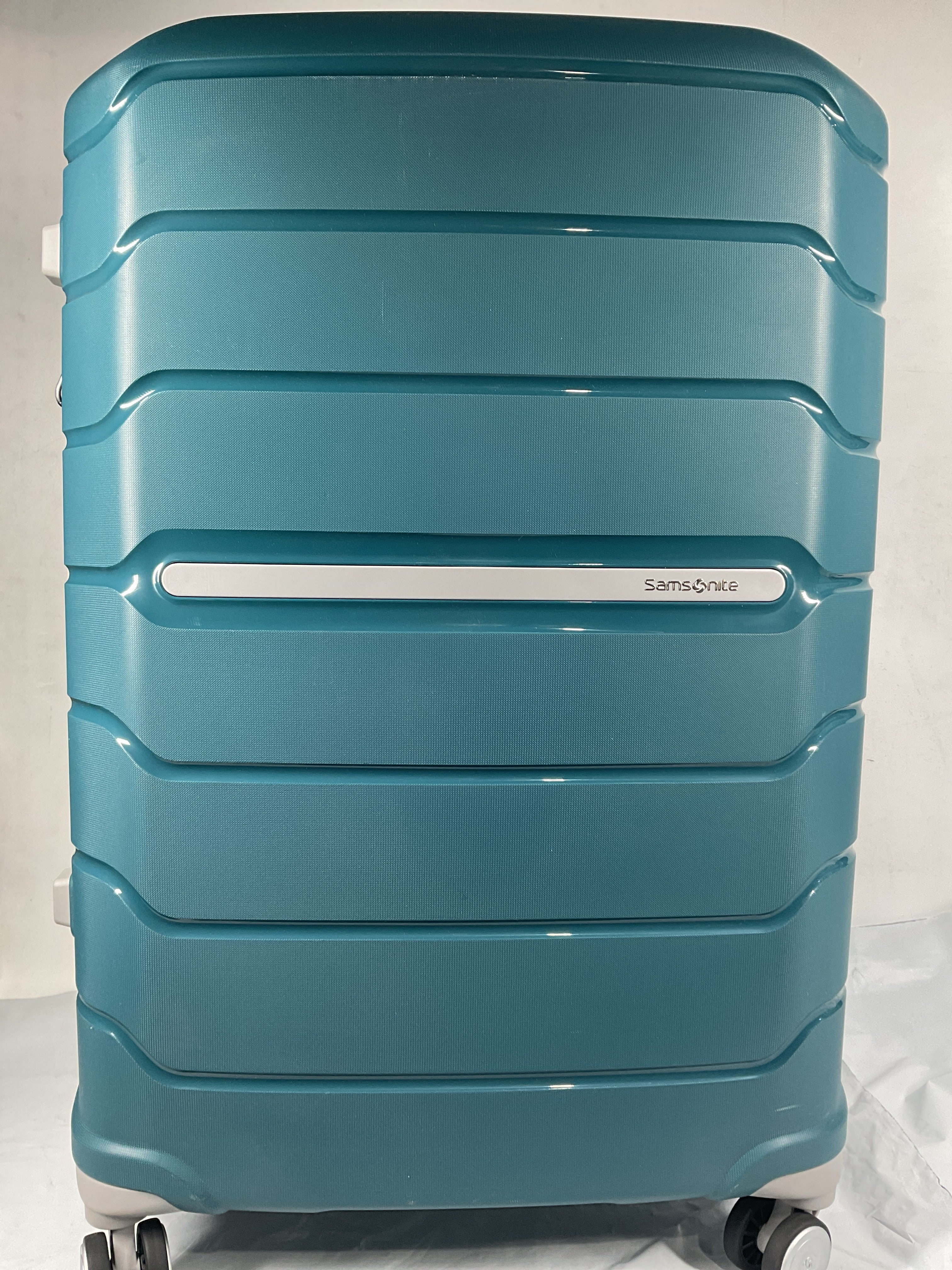 Samsonite Freeform Hardside Expandable with Double Spinner Wheels ( Dark Teal , Checked-Large 28-Inch ) Dark Teal Checked Large 28 Inch U8