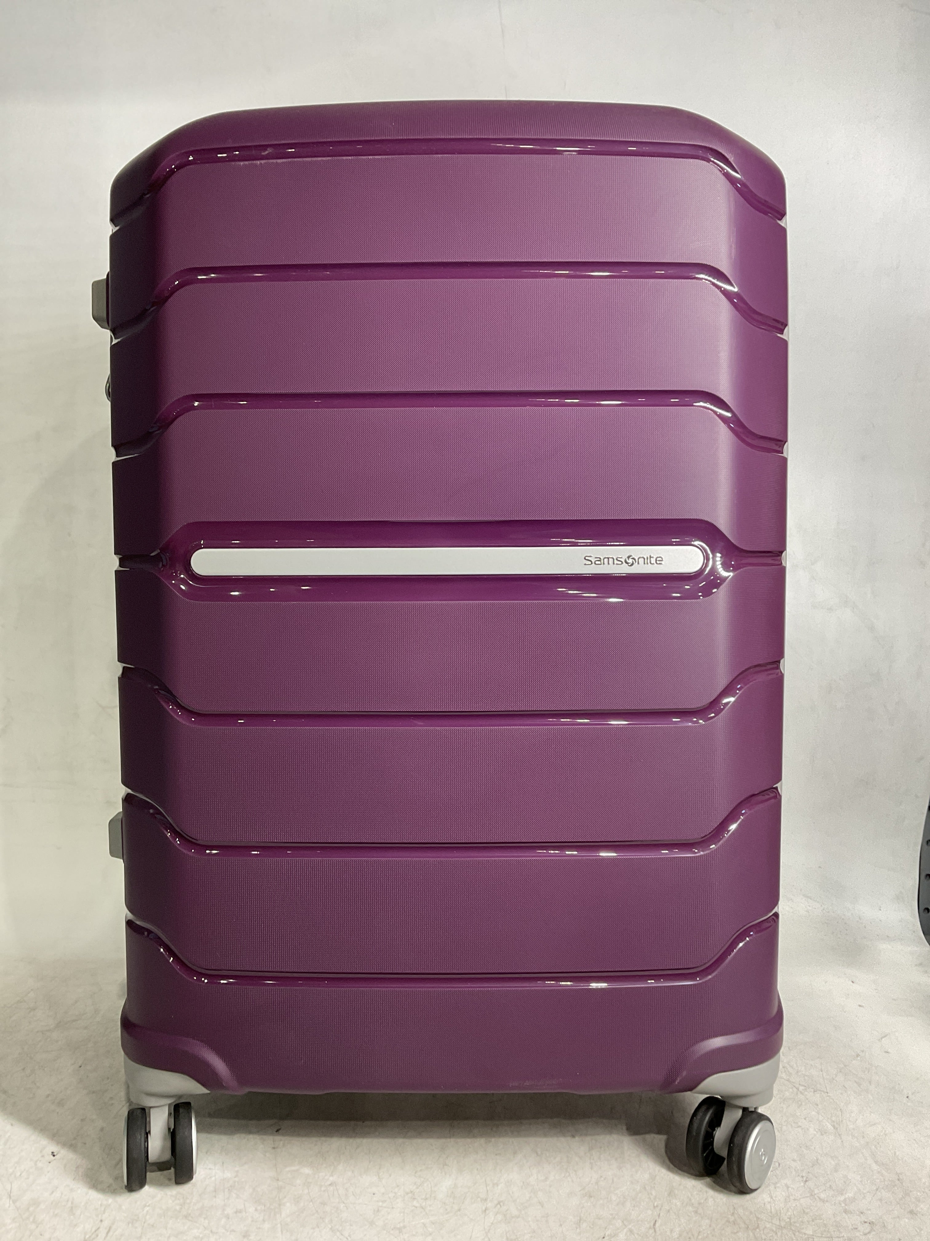 Samsonite Freeform Hardside Expandable with Double Spinner Wheels ( Amethyst Purple , Checked-Large 28-Inch ) Amethyst Purple Checked Large 28 Inch U15