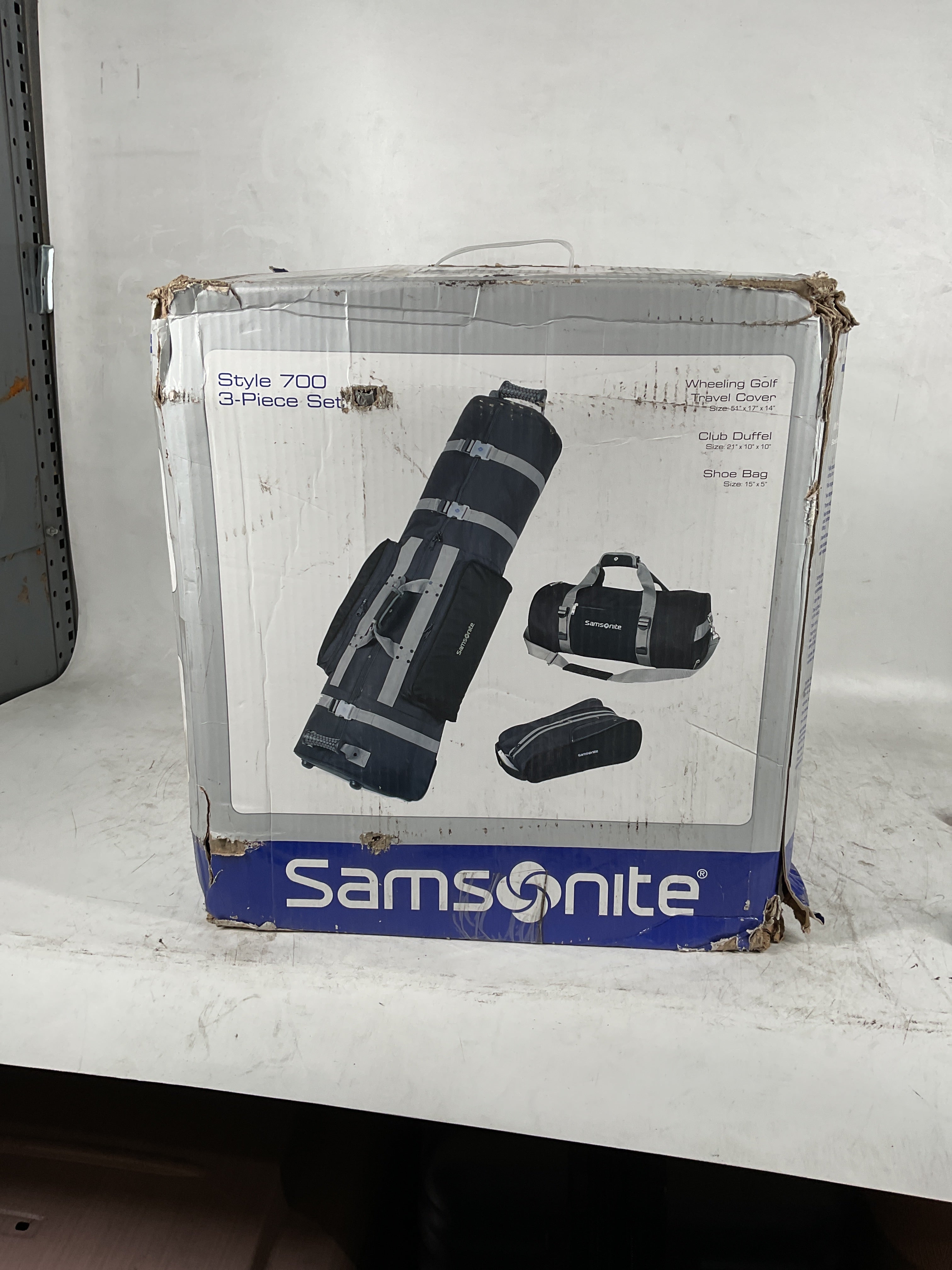 Samsonite Golf Deluxe 3 Piece Travel Set (Black/Black) Black/Black One Size U1