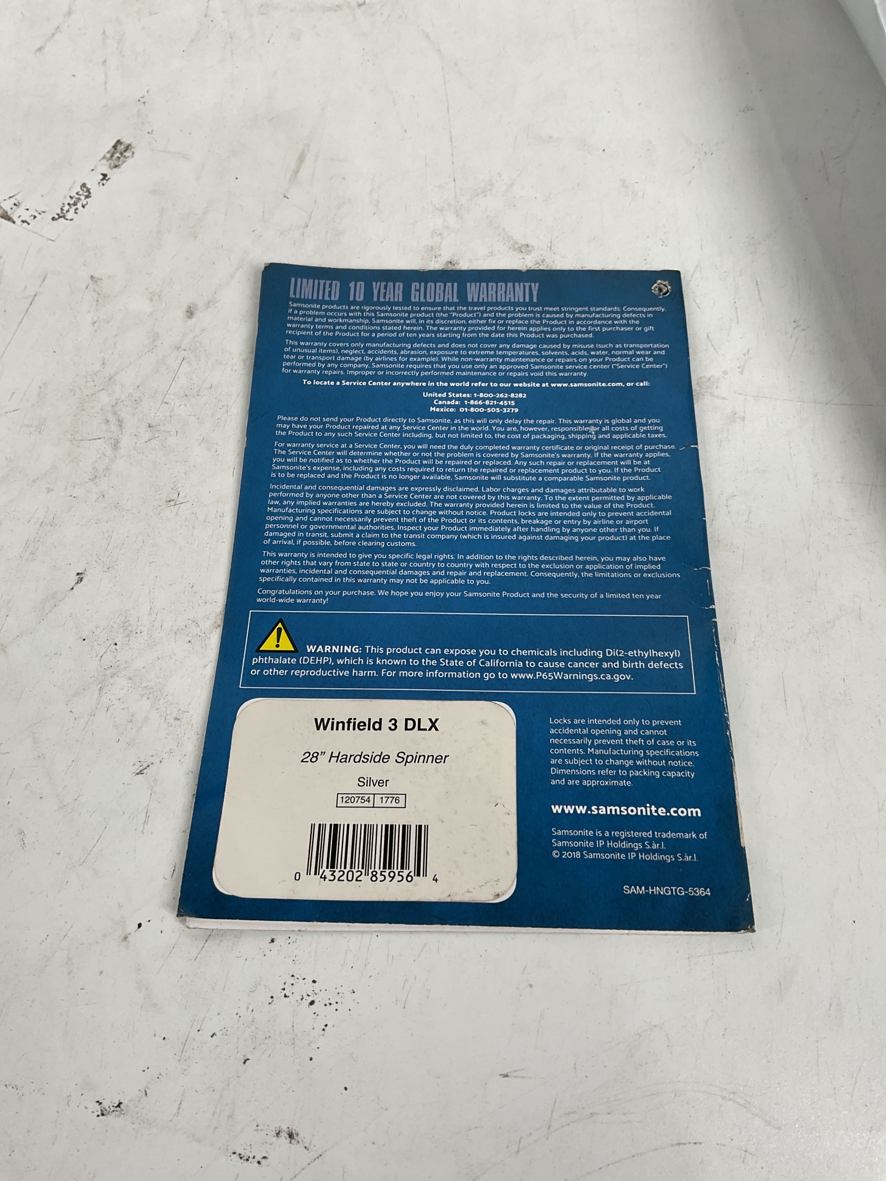 Samsonite Winfield 3 DLX Large Set of 4 Wheels U56