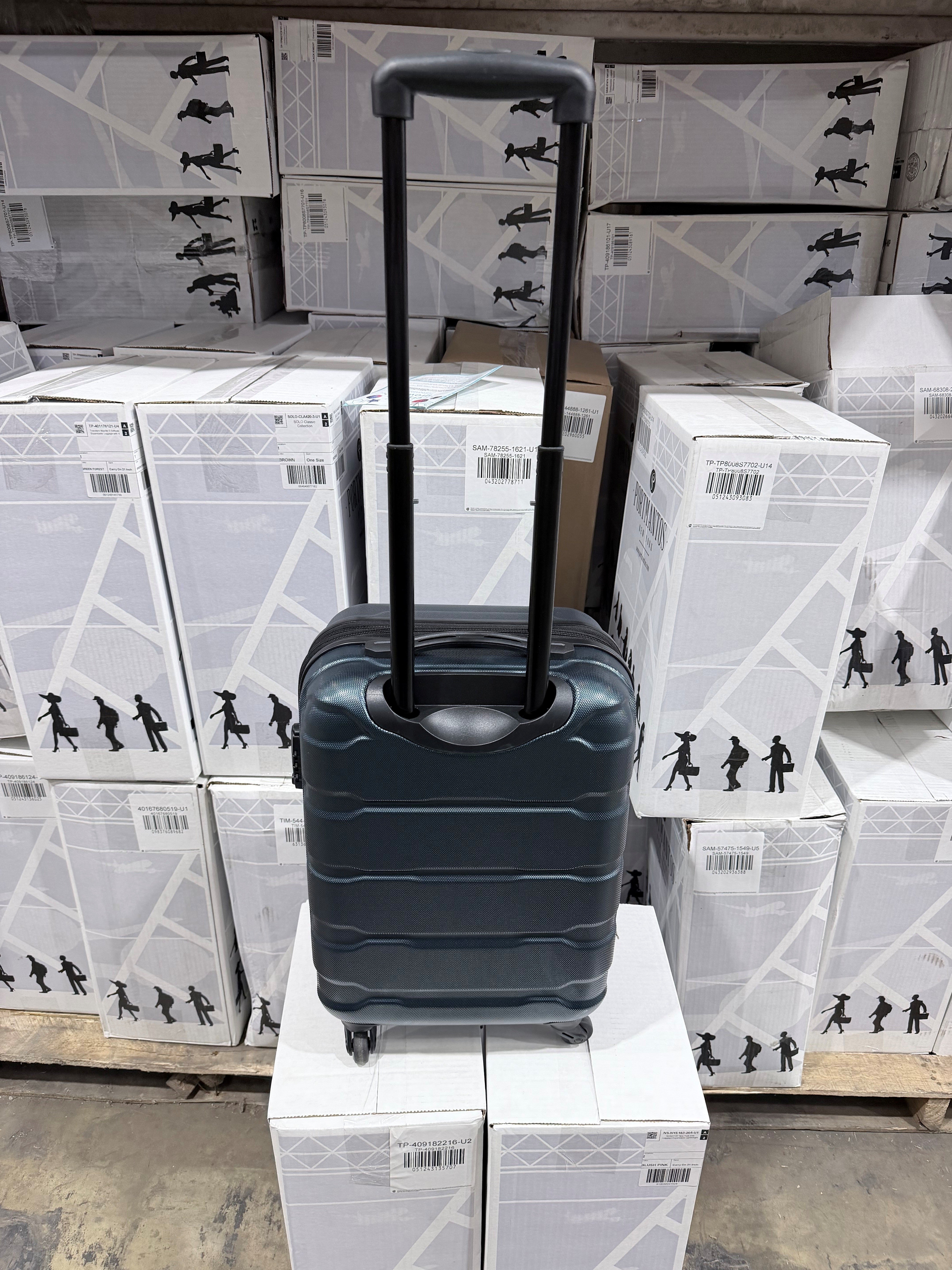 Samsonite Omni Pc Hardside Expandable Luggage with Spinner Wheels Teal Carry On 20 Inch U4