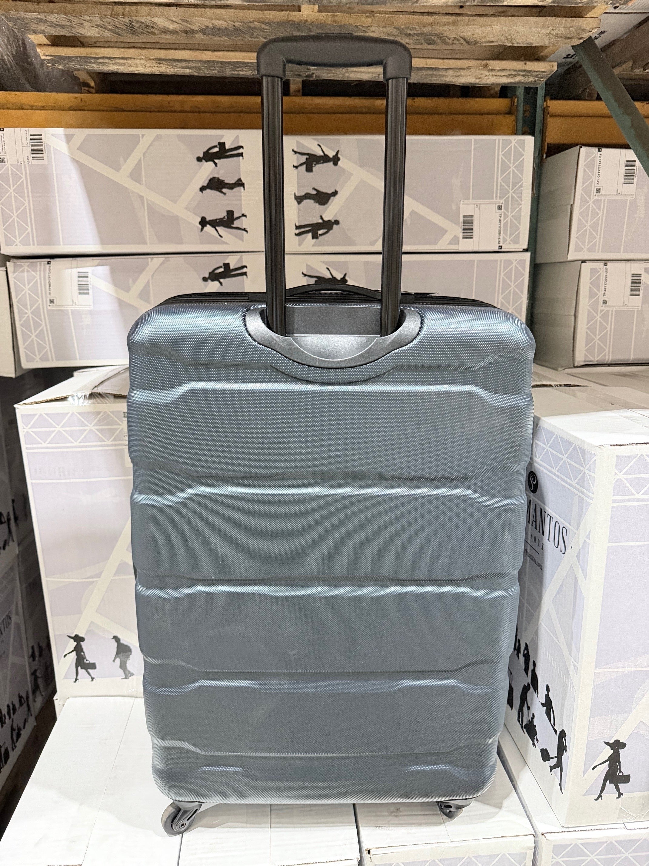 Samsonite Omni Pc Hardside Expandable Luggage with Spinner Wheels Teal Checked Large 28 Inch U10