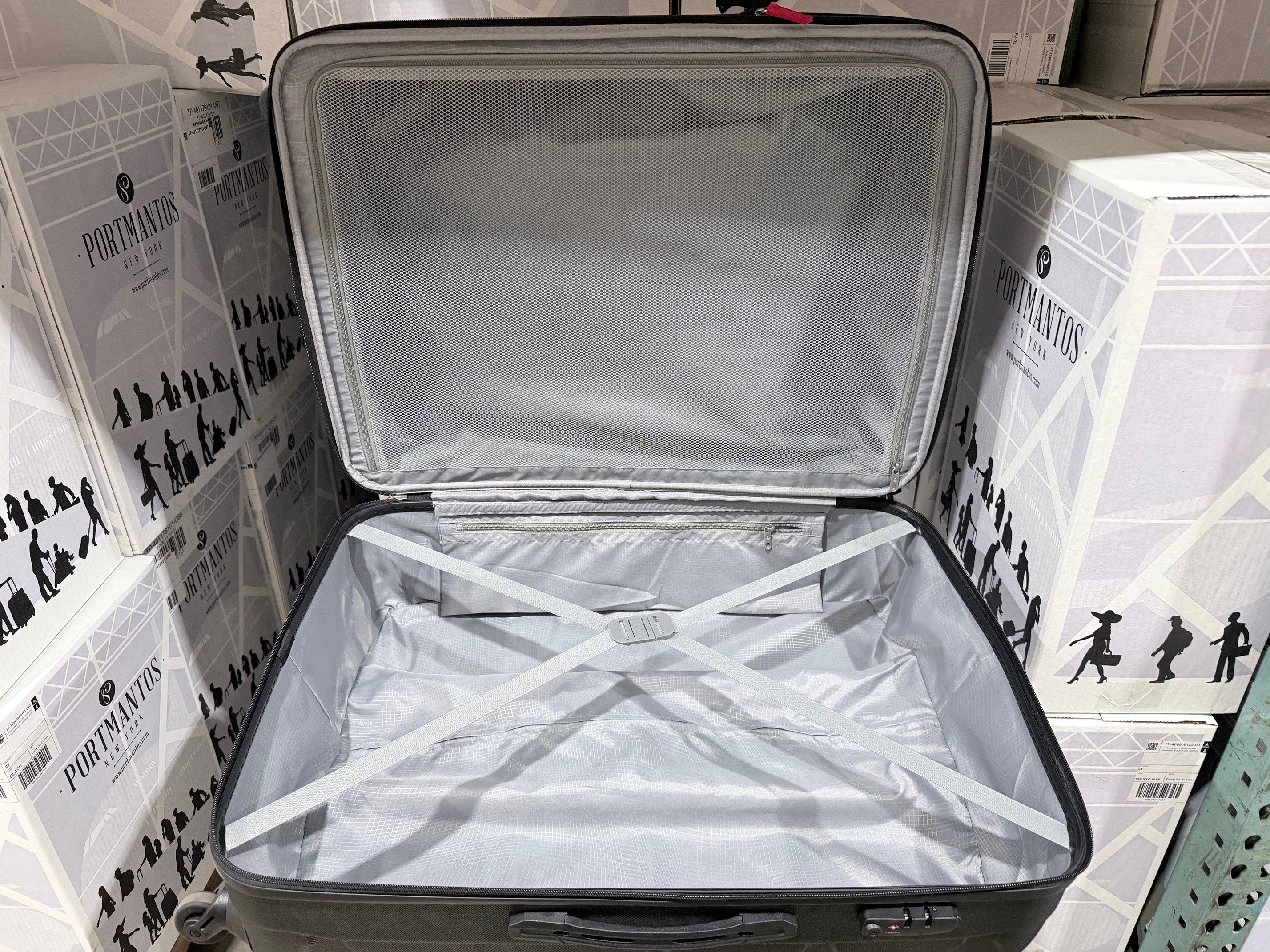 Samsonite Omni Pc Hardside Expandable Luggage with Spinner Wheels Black Checked Large 28 Inch U16