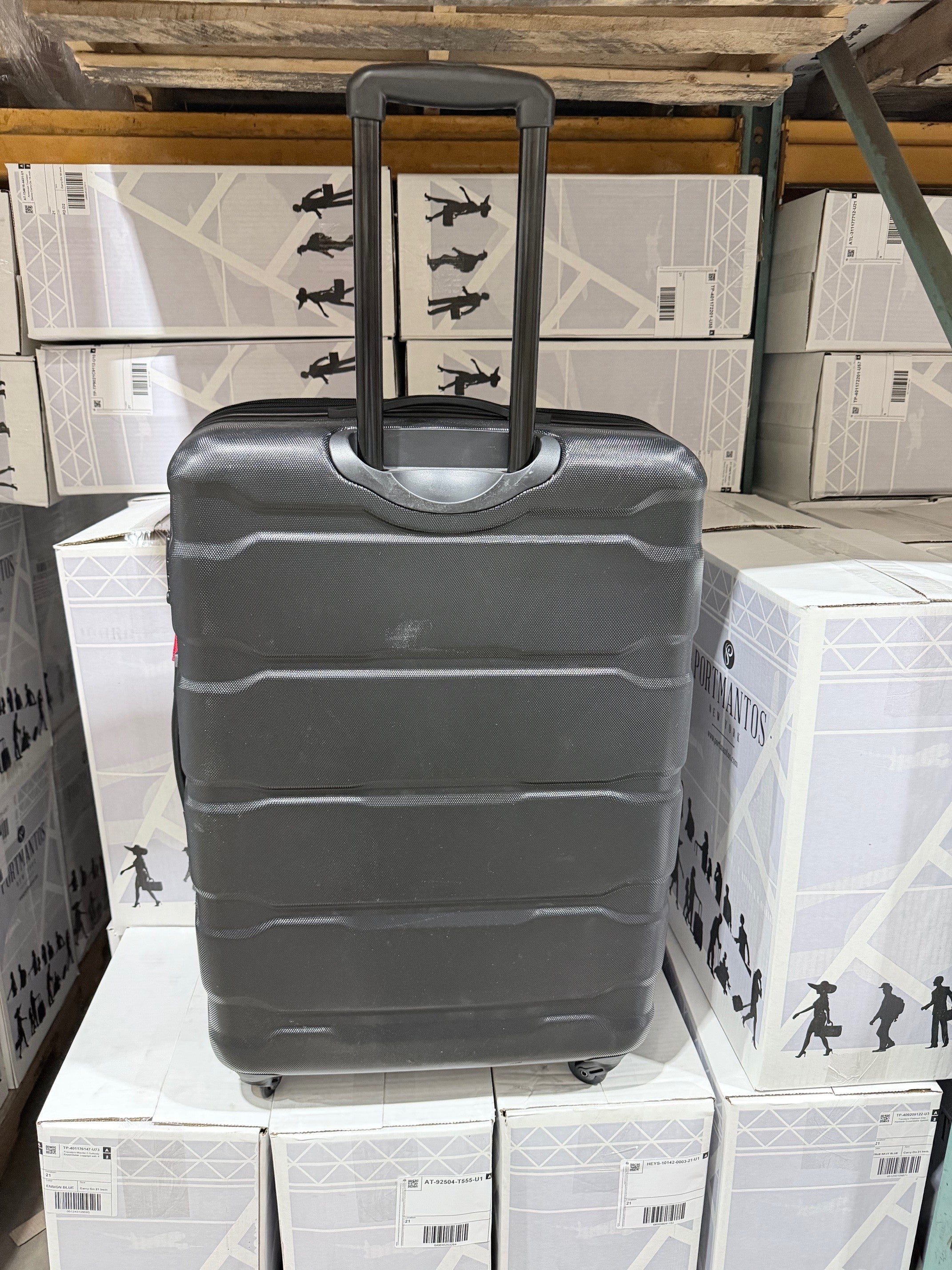Samsonite Omni Pc Hardside Expandable Luggage with Spinner Wheels Black Checked Large 28 Inch U16