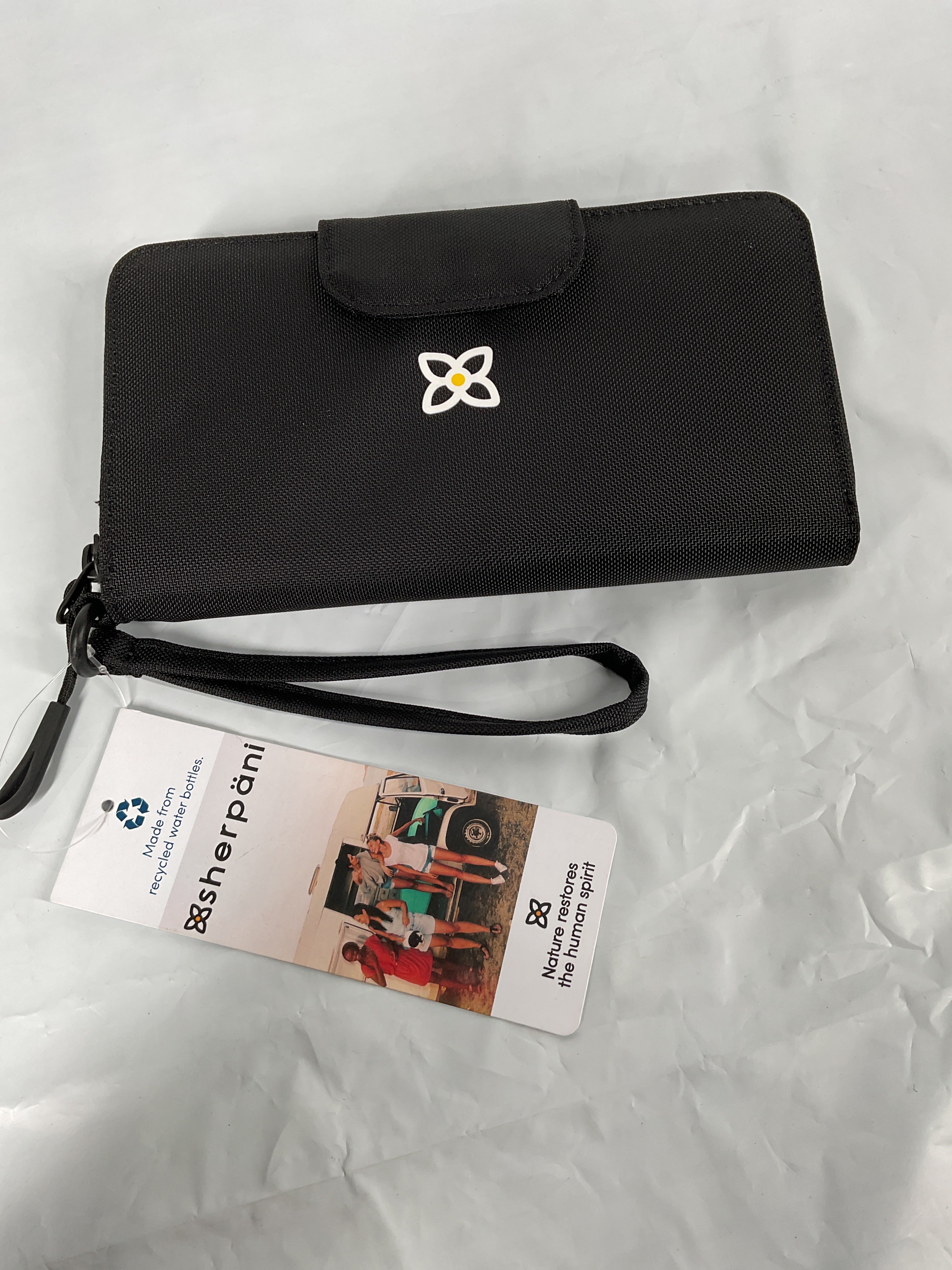Sherpani Tulum, Nylon Large Zip Around Wallet, Wrislet, Purse with Card Holder Organizer for Women, RFID Protection ( Raven , One Size ) Raven One Size U1