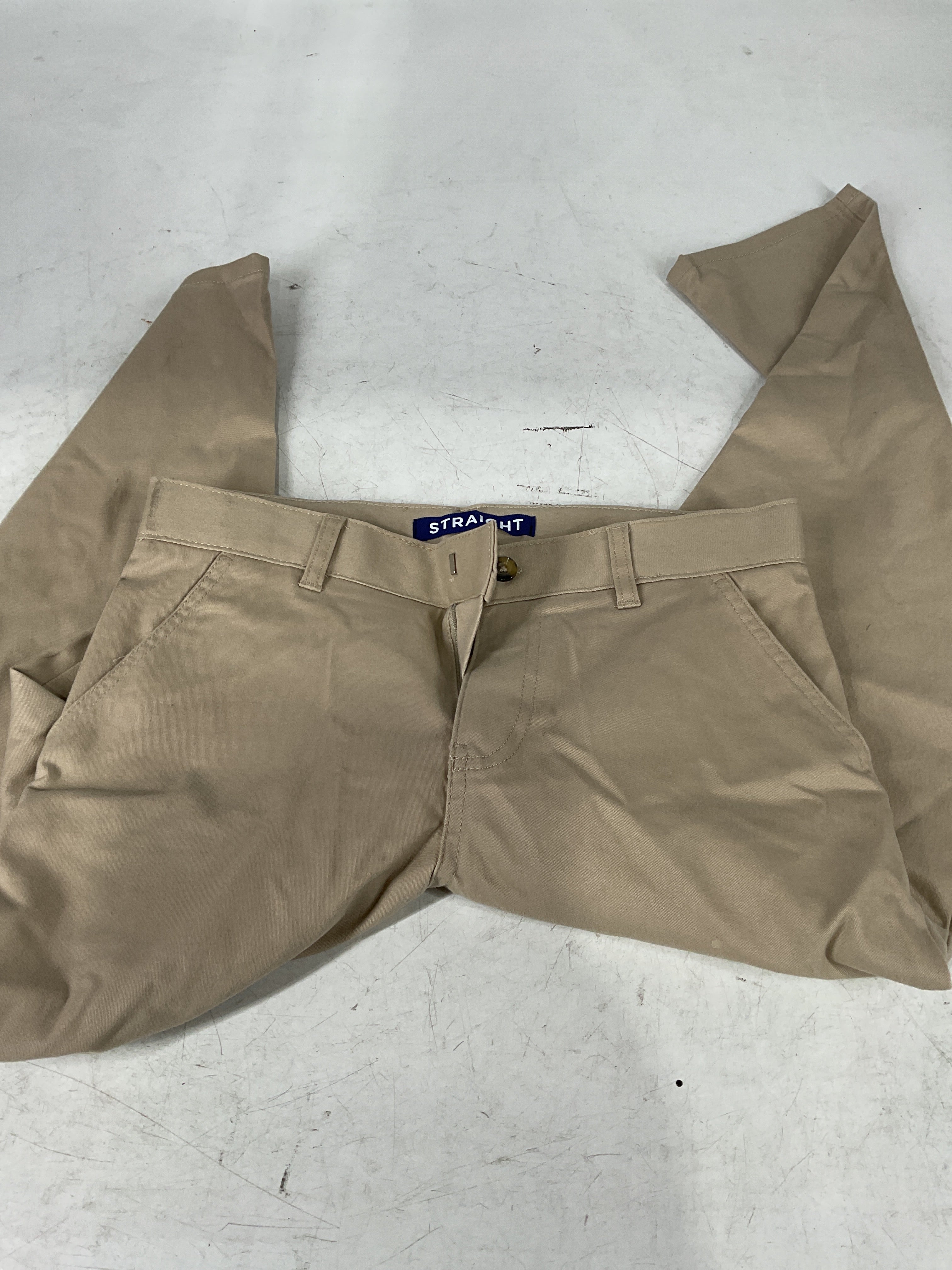 French Toast Boys' Adjustable Waist Relaxed Fit Pant (Standard & Husky), Khaki Beige, 12 U1